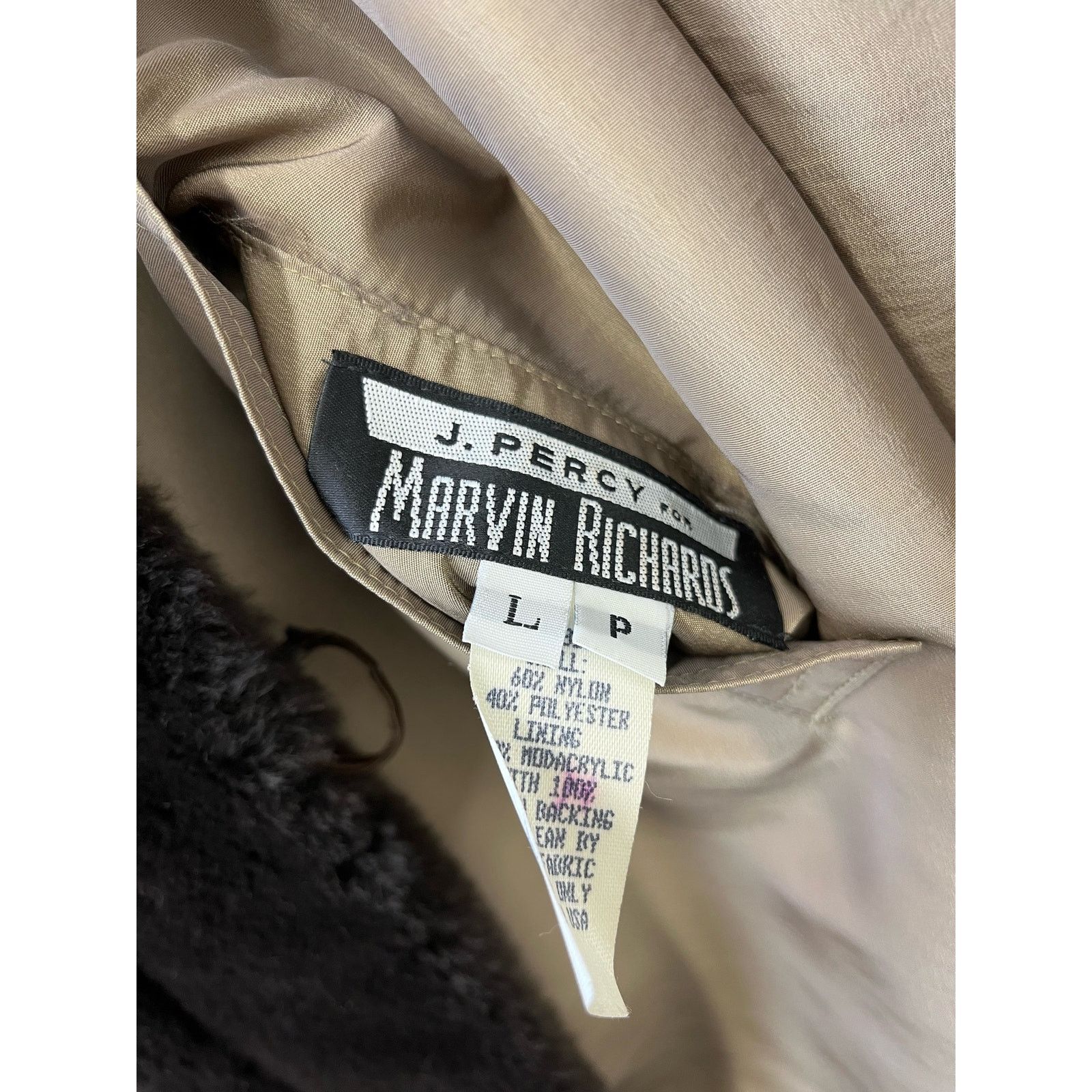 Vintage Faux Fur LINED REVERSIBLE Coat by J. Percy Large Size L / US 10 / IT 46 - 7 Thumbnail
