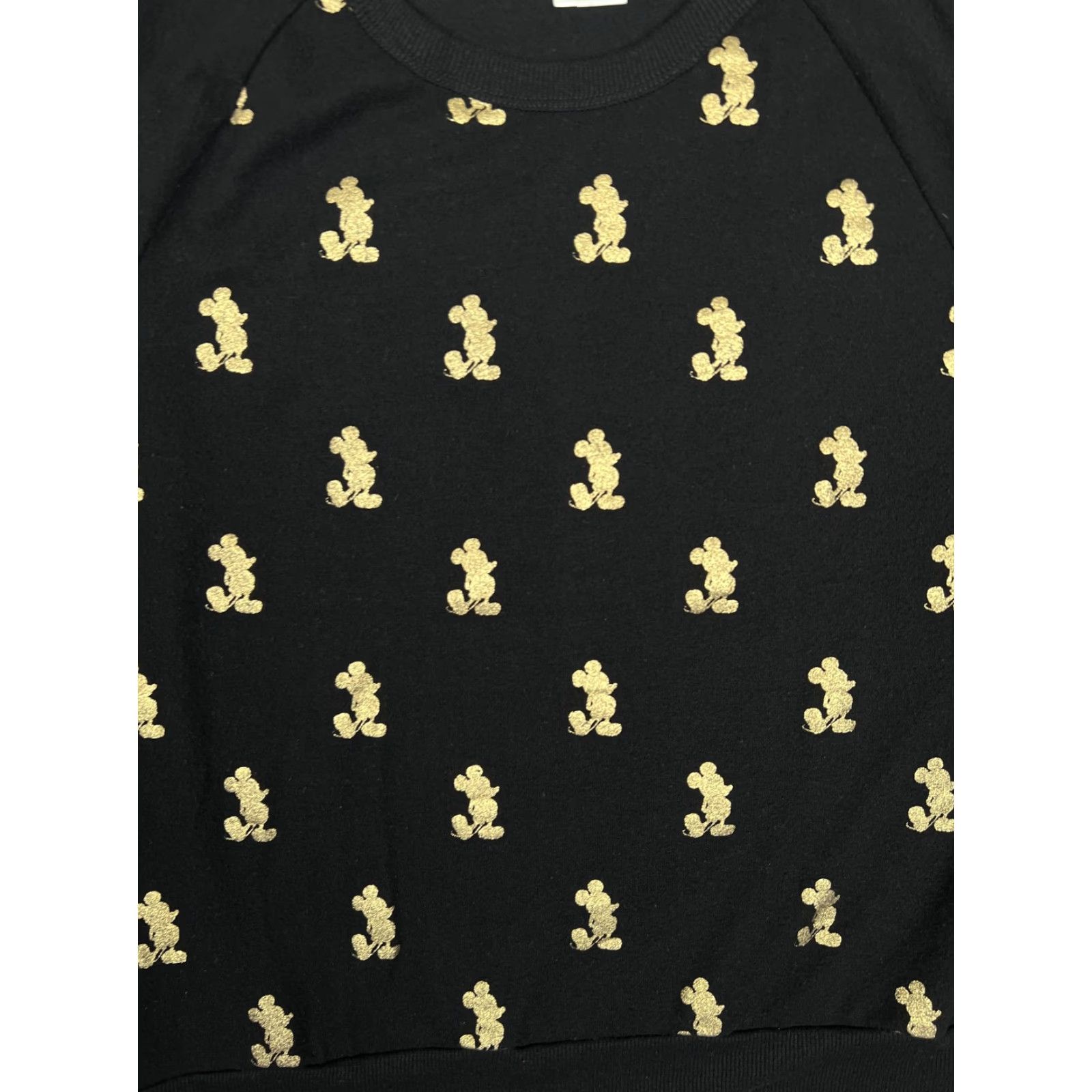 Disney Disney Sweatshirt Womens XL Black Gold Mickey Mouse All Over Print Crewneck Size XL / US 12-14 / IT 48-50 - 3 Thumbnail