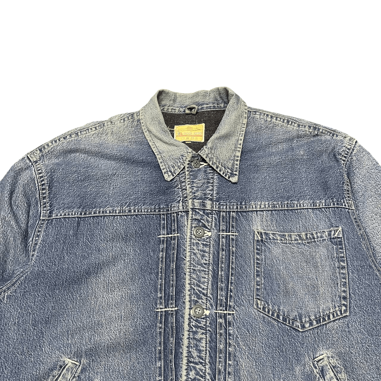 Blue Blue Japan Vintage HRM Hollywood Ranch Market Blanket Denim Jacket Size US L / EU 52-54 / 3 - 3 Thumbnail