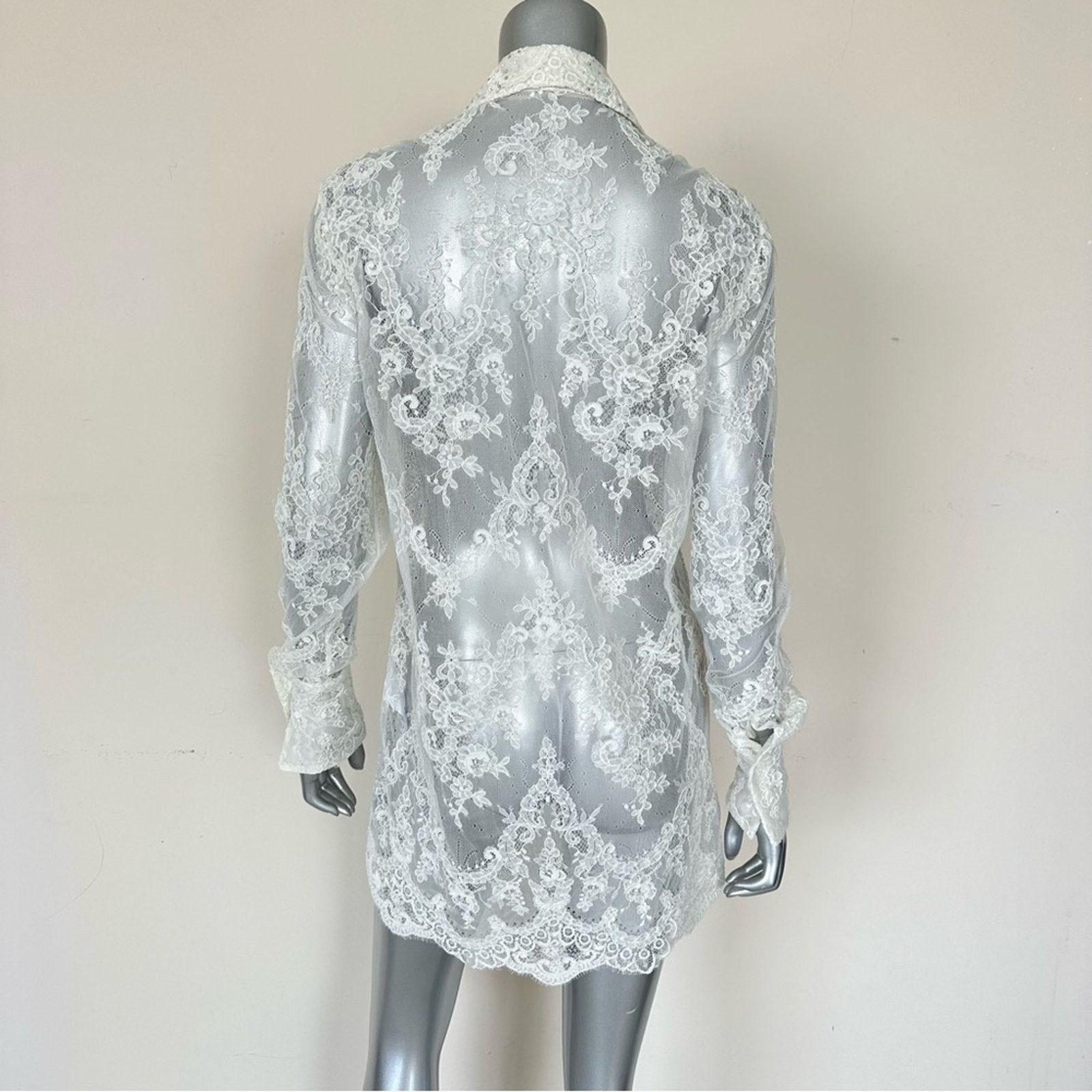 Ermanno Scervino NEW!!! Ermanno Scervino blouse 40IT or 4 US Retail 1650$ Size S / US 4 / IT 40 - 5 Thumbnail