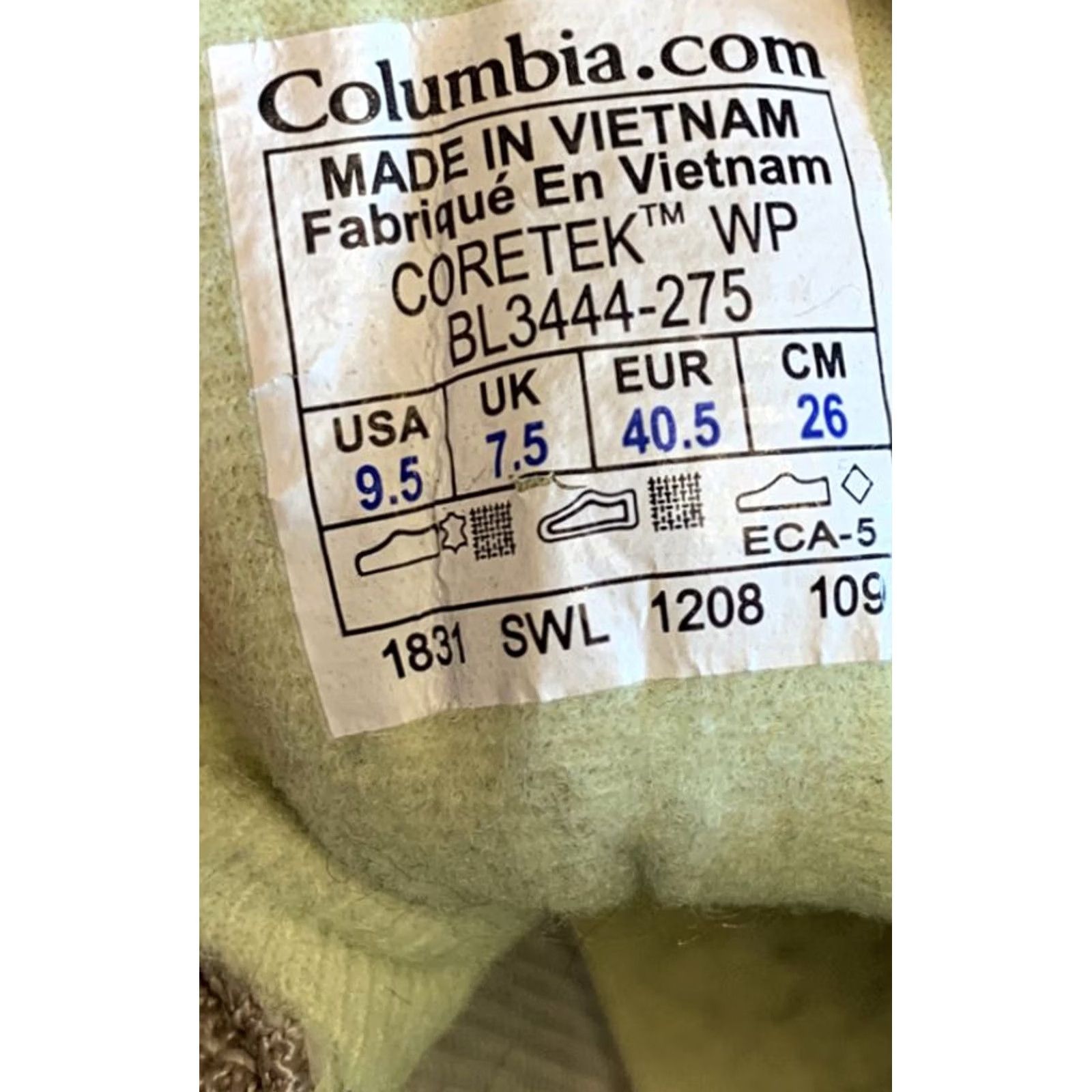 Vintage Columbia Omni Grip High Top Athletic Hiking Shoe Womens Size 9.5 Gray BL3444-275 Waterproof Footwear Sneaker Outdoor Regular Womens Size L / US 10 / IT 46 - 6 Thumbnail