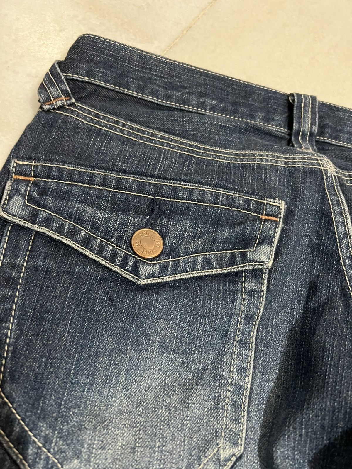 If Six Was Nine × Uniqlo 🌈2000s UNIQLO JEANS FOR MEN BOOTCUT WASHED Size US 30 / EU 46 - 13 Thumbnail