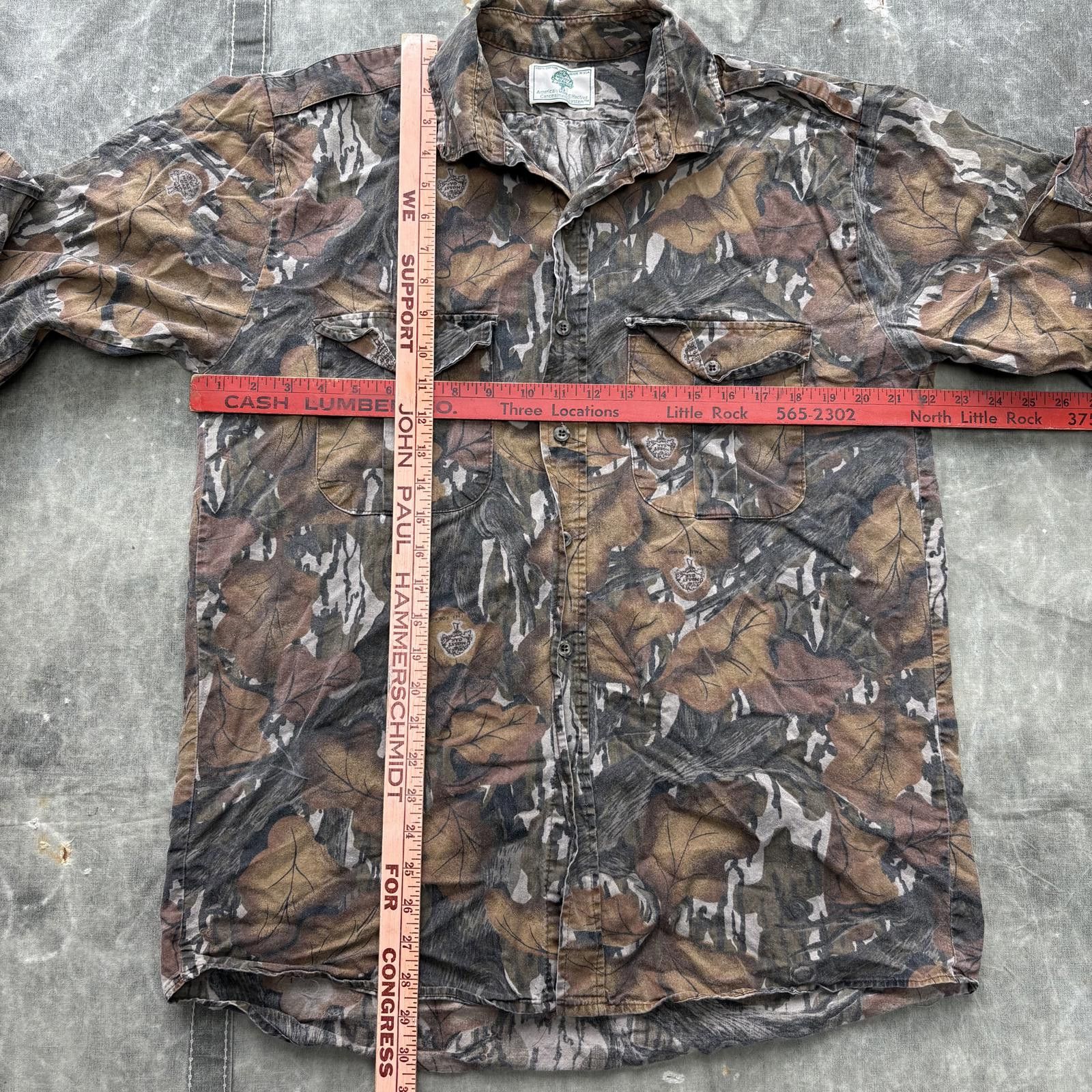 Mossy Oaks Vintage 80s 90s Mossy Oak Fall Foliage Camo Button Up Shirt Size US L / EU 52-54 / 3 - 4 Thumbnail