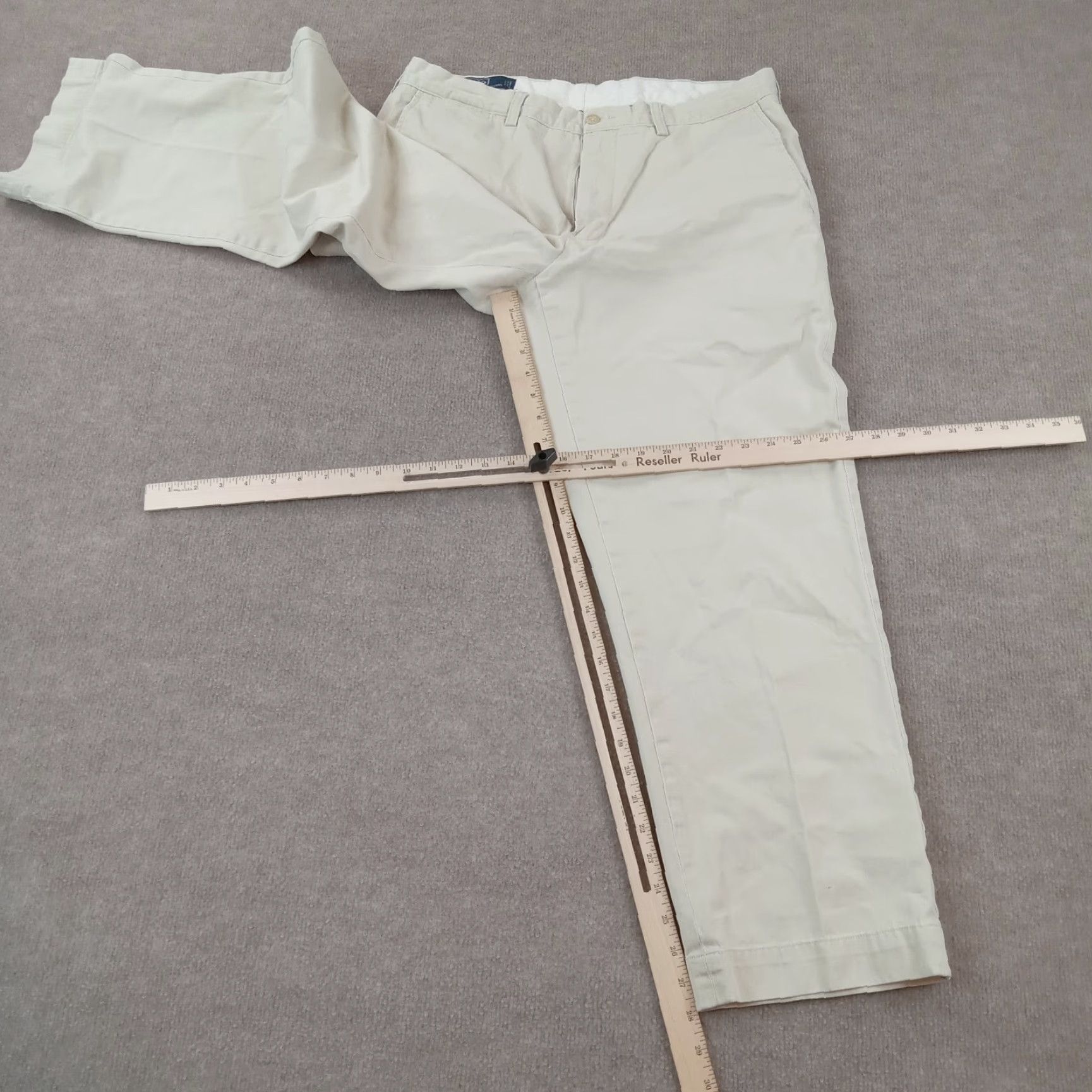 Polo Ralph Lauren Polo Ralph Lauren Chino Pants Mens 36x30 Beige Preston Straight Classic Fit Size US S / EU 44-46 / 1 - 2 Thumbnail