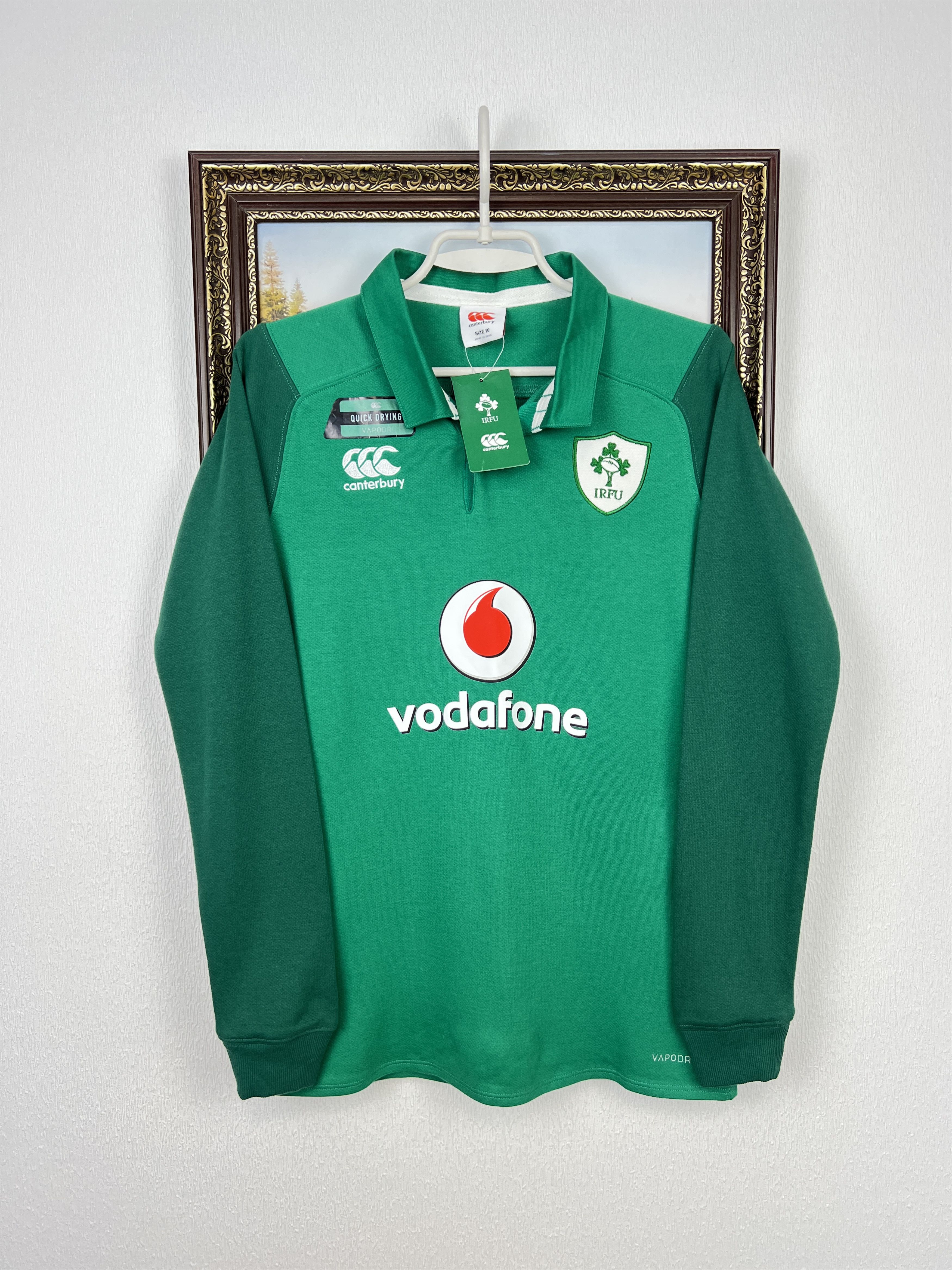 Ireland Canterbury Vodafone Rugby Jersey Long Sleeve Tee