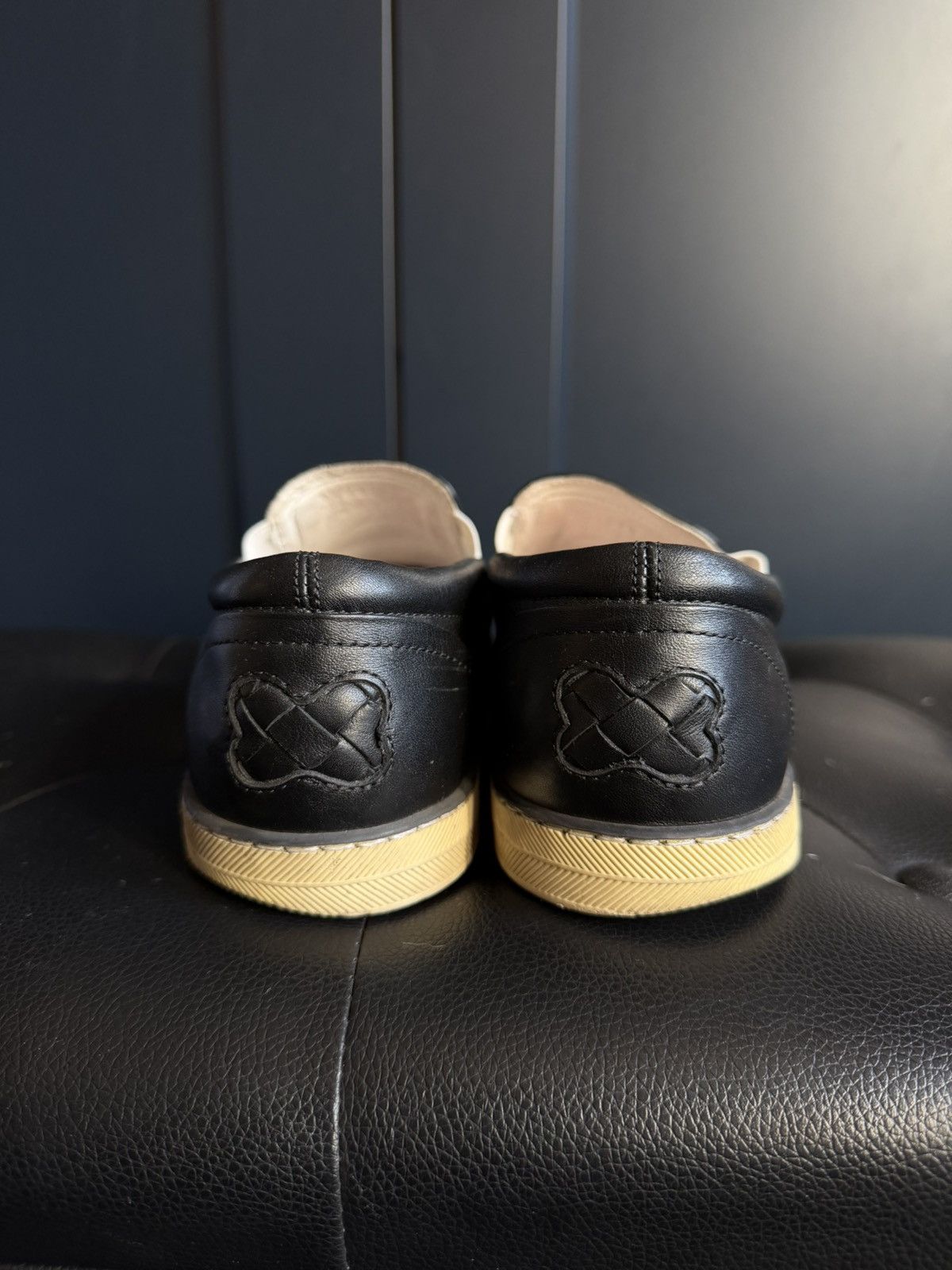 Bottega Veneta Bottega Veneta Intrecciato Leather Slip-On Sneakers 37.5 Size US 6.5 / IT 36.5 - 4 Thumbnail