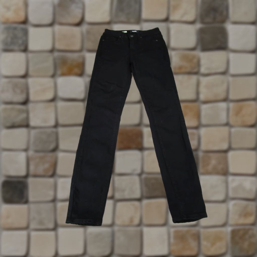 Paige Paige Jeans Womens 25 Black Denim Hoxton Ultra Skinny Size 42" / US 20 - 1 Thumbnail