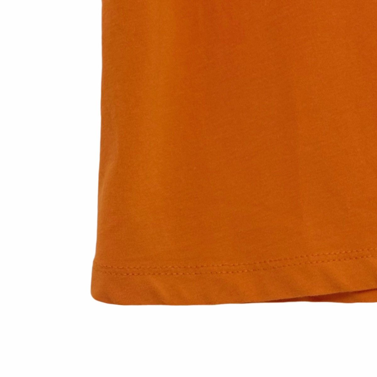 Burberry Burberry Orange Cotton Crew Neck Short Sleeve T-Shirt K26WX Size S / US 4 / IT 40 - 4 Thumbnail