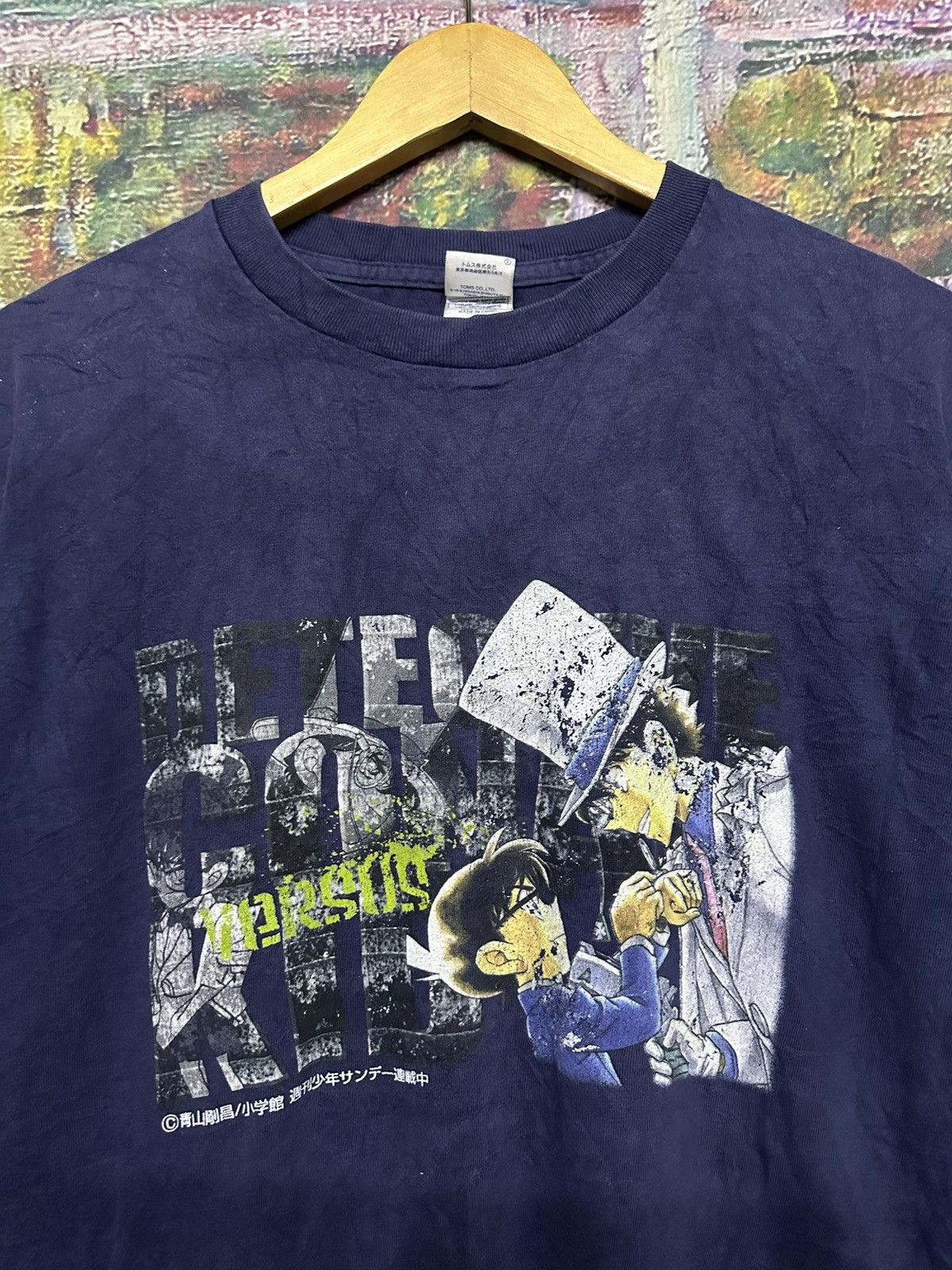 Japanese Brand Vintage Anime Detective Conan Size US L / EU 52-54 / 3 - 3 Thumbnail