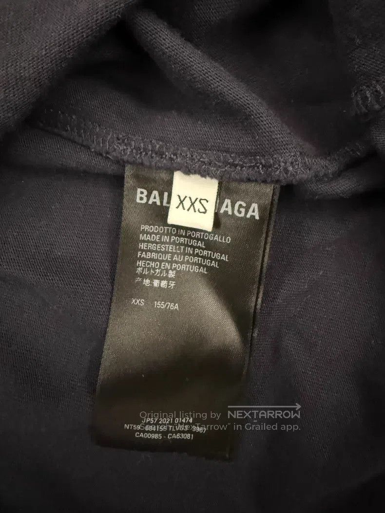 Balenciaga Balenciaga Distressed Asymmetrical Neck Short Sleeve Size US XXS / EU 40 - 5 Thumbnail
