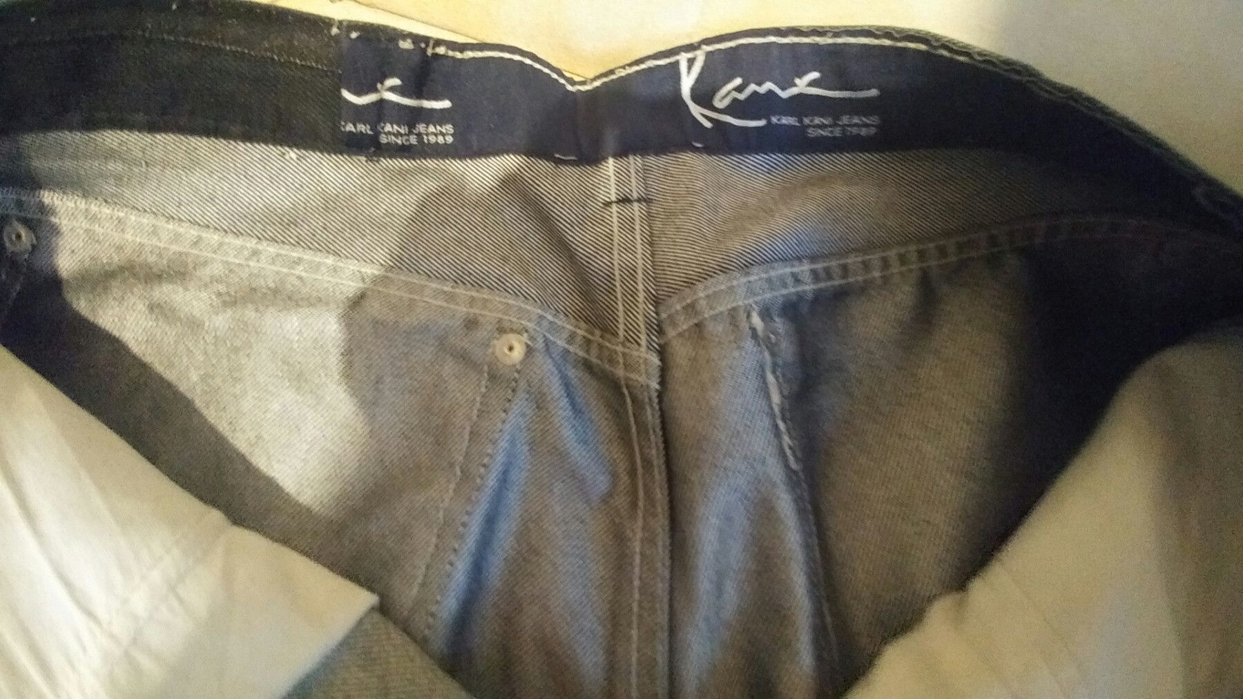 Karl Kani KARL KANI jeans shiny vintage baggy jeans silver metallic 34 Size US 34 / EU 50 - 7 Thumbnail