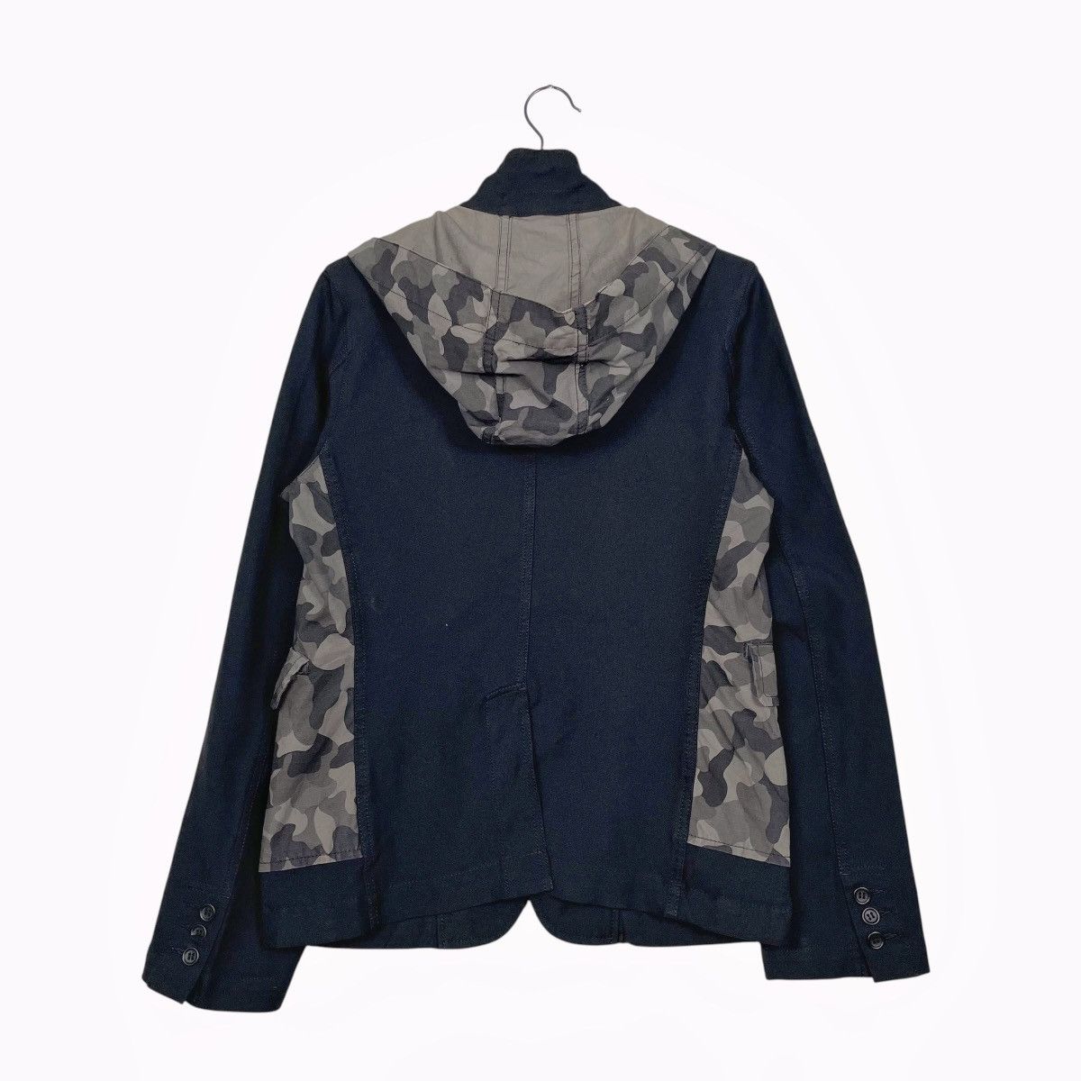 Comme des Garcons Black Comme Des Garcons Camo Double Layer Hooded Jacket Size US M / EU 48-50 / 2 - 7 Thumbnail