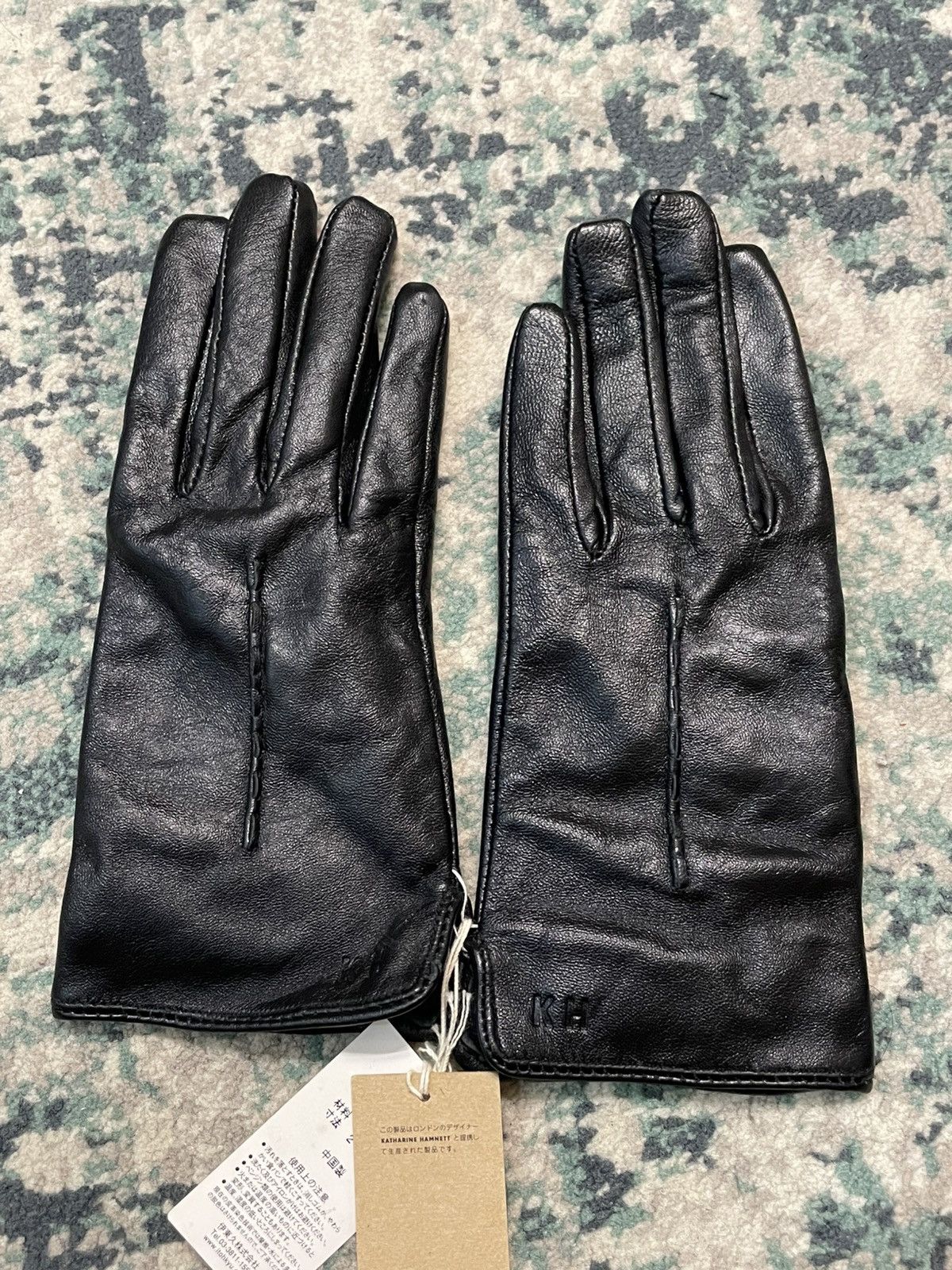 Katharine Hamnett London Katharine Hamnett London Sheep Skin Leather Glove Size ONE SIZE - 10 Thumbnail