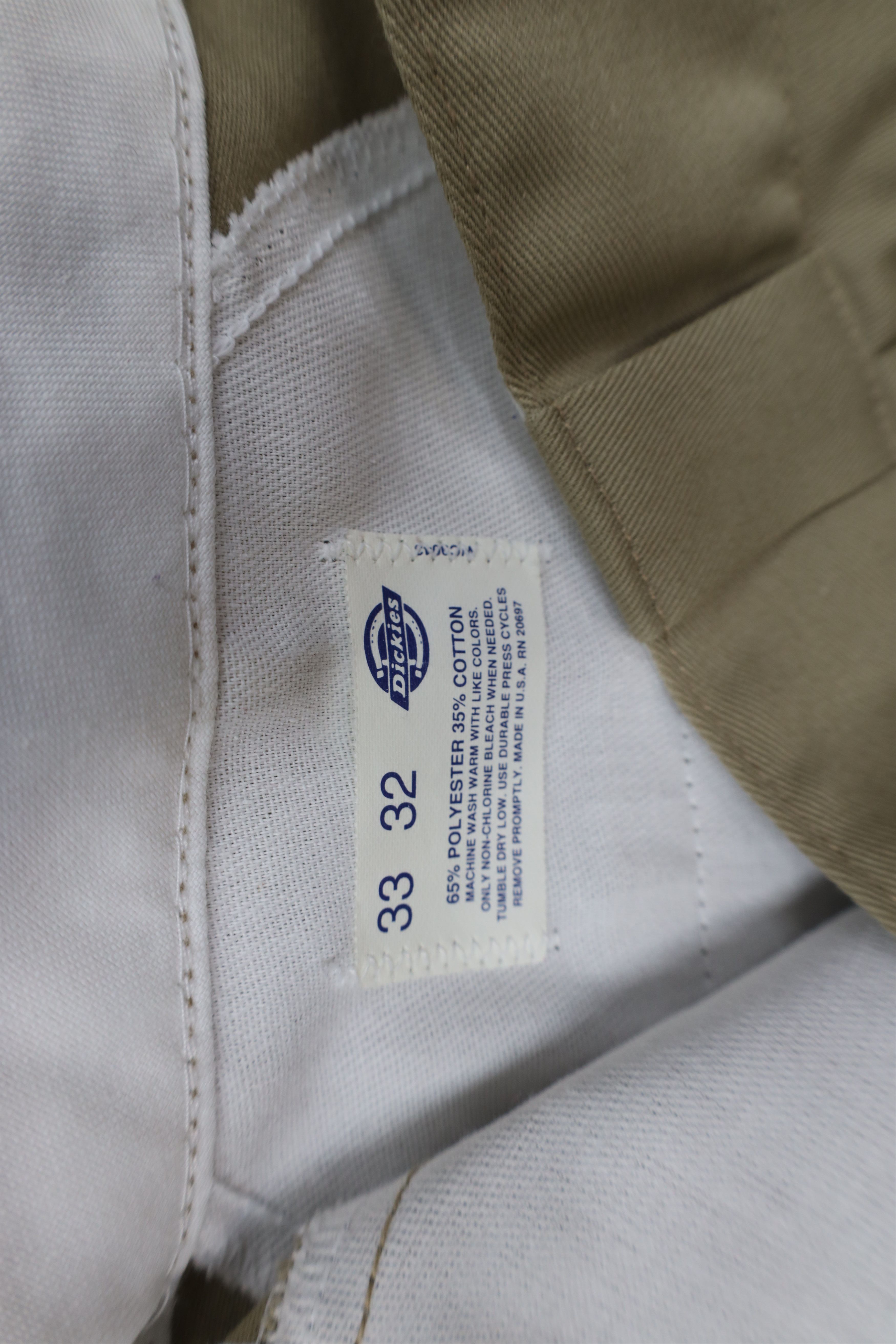 Dickies Vintage 70s Dickies Workwear Mechanic Pants Beige USA Size US 33 - 7 Thumbnail