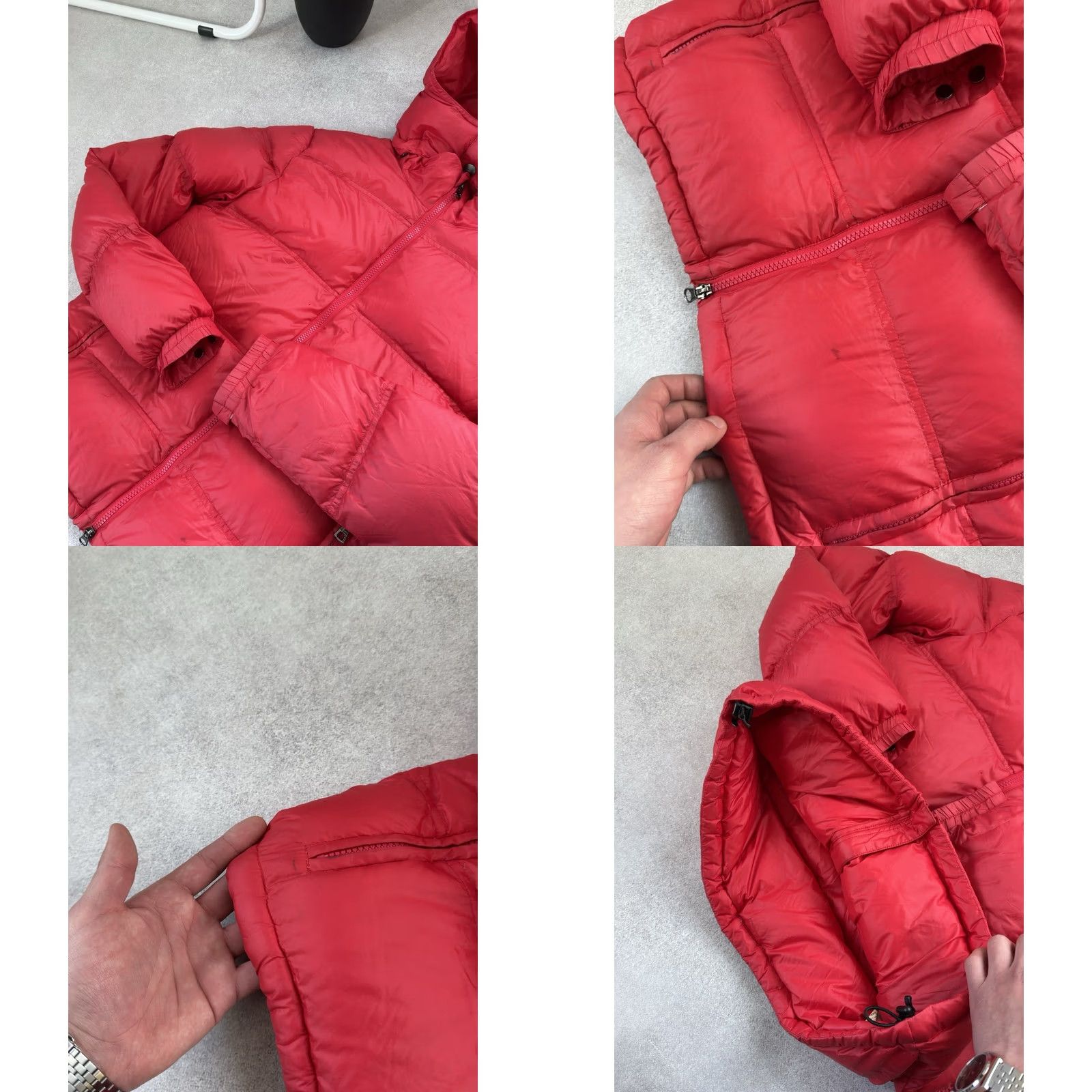 Emporio Armani VINTAGE Emporio Armani Jacket S Men Duck Puffer Down Red Nylon 90s City Designer Casual Streetwear Puffer Full Zip Pockets Limited Edition Size US S / EU 44-46 / 1 - 9 Thumbnail