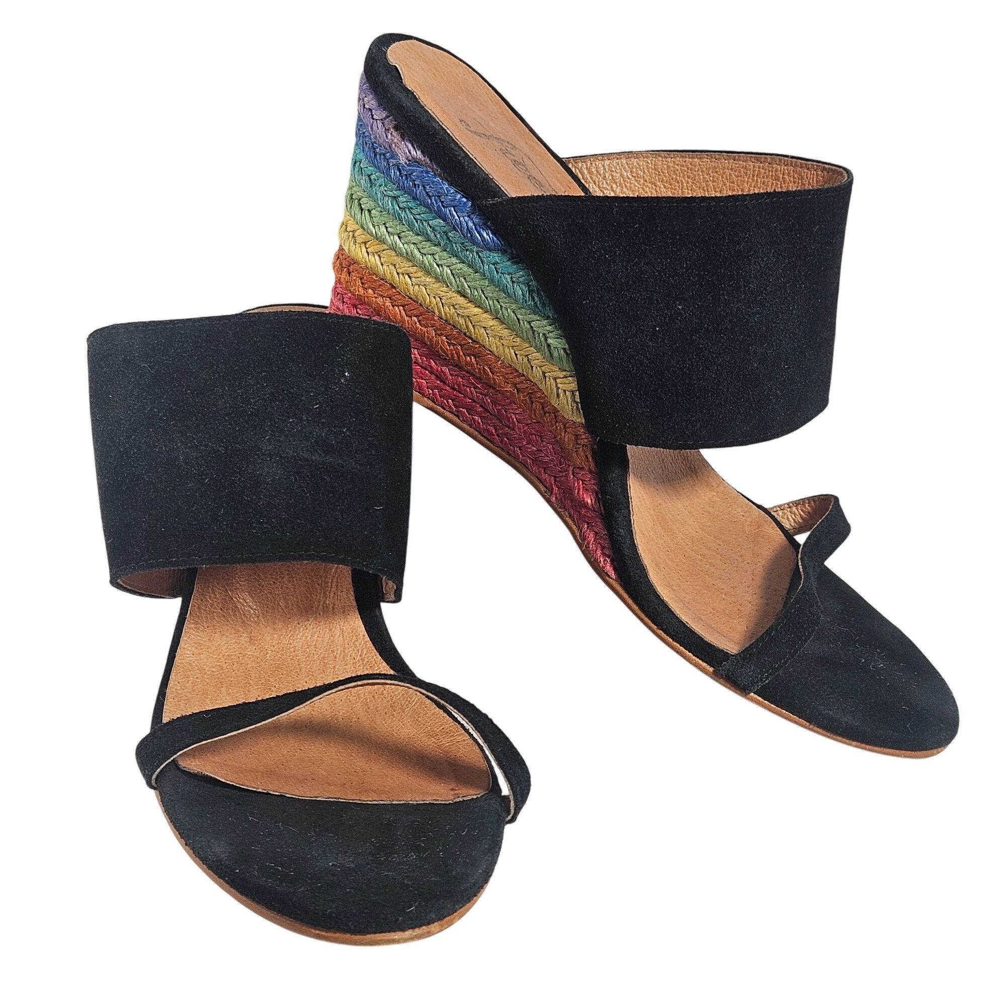 Free People Free People Black Women Espadrille Sandal 7.5 Rainbow Boho F Size US 7.5 / IT 37.5 - 5 Thumbnail