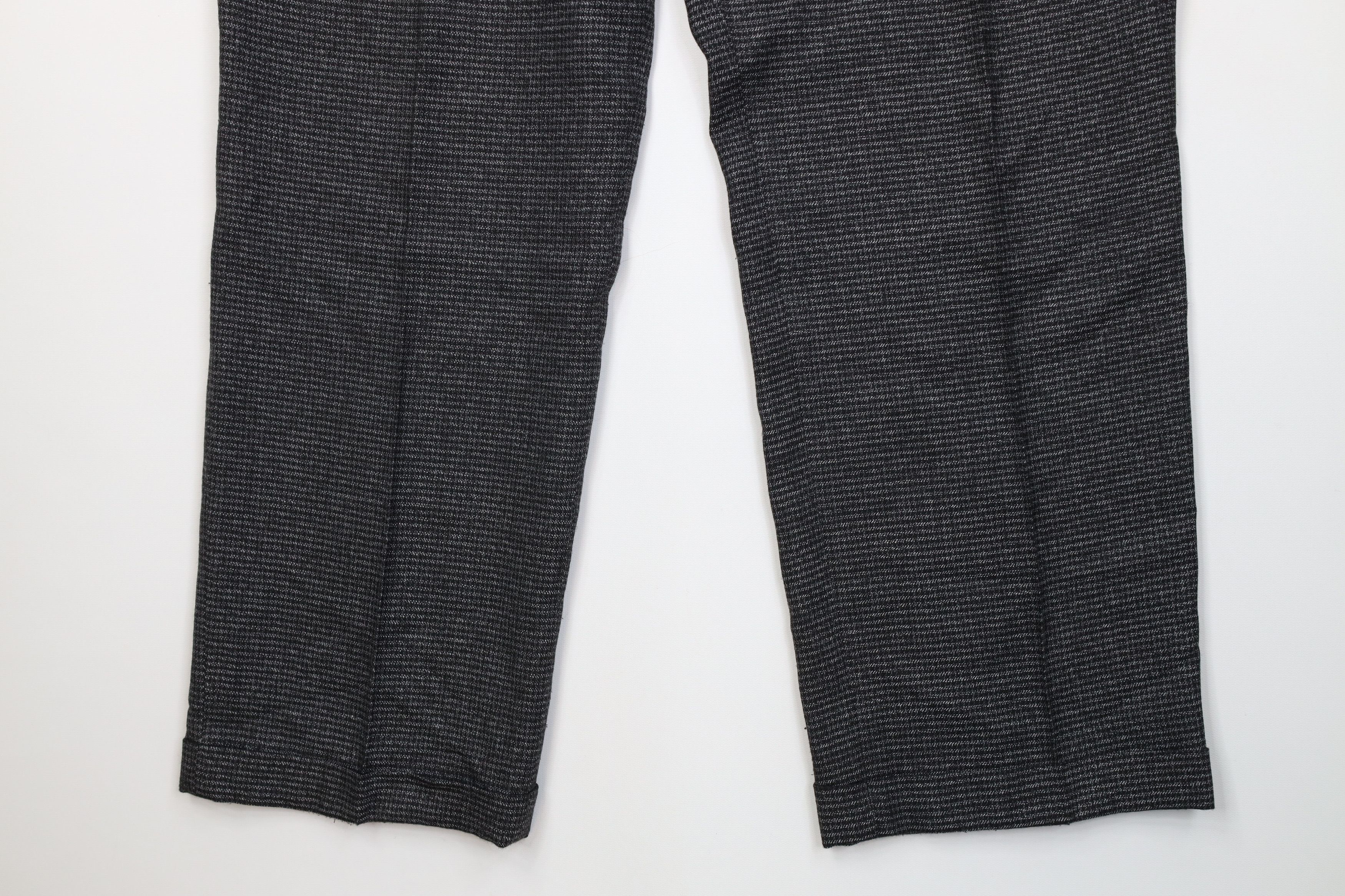 Vintage Vintage 90s Streetwear Knit Wide Leg Chino Pants Houndstooth Size US 32 / EU 48 - 4 Thumbnail