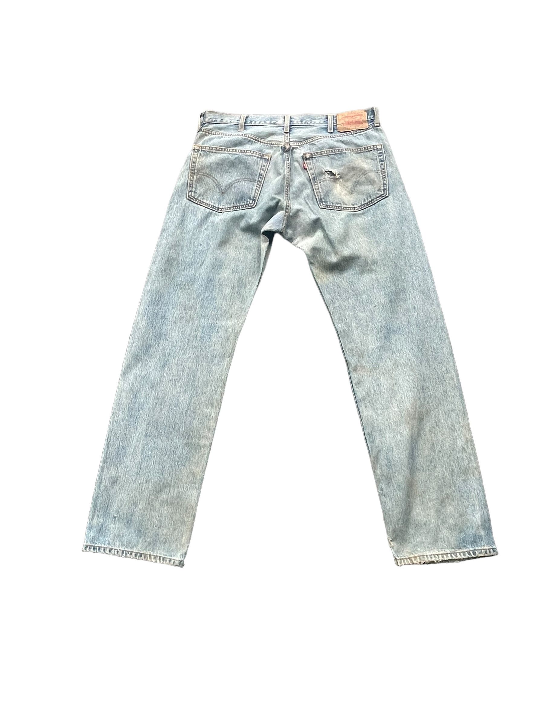Levi's × Vintage Vintage Levis 501 e 2002 Mickey Faded Distresed Denim Size US 38 / EU 54 - 4 Thumbnail