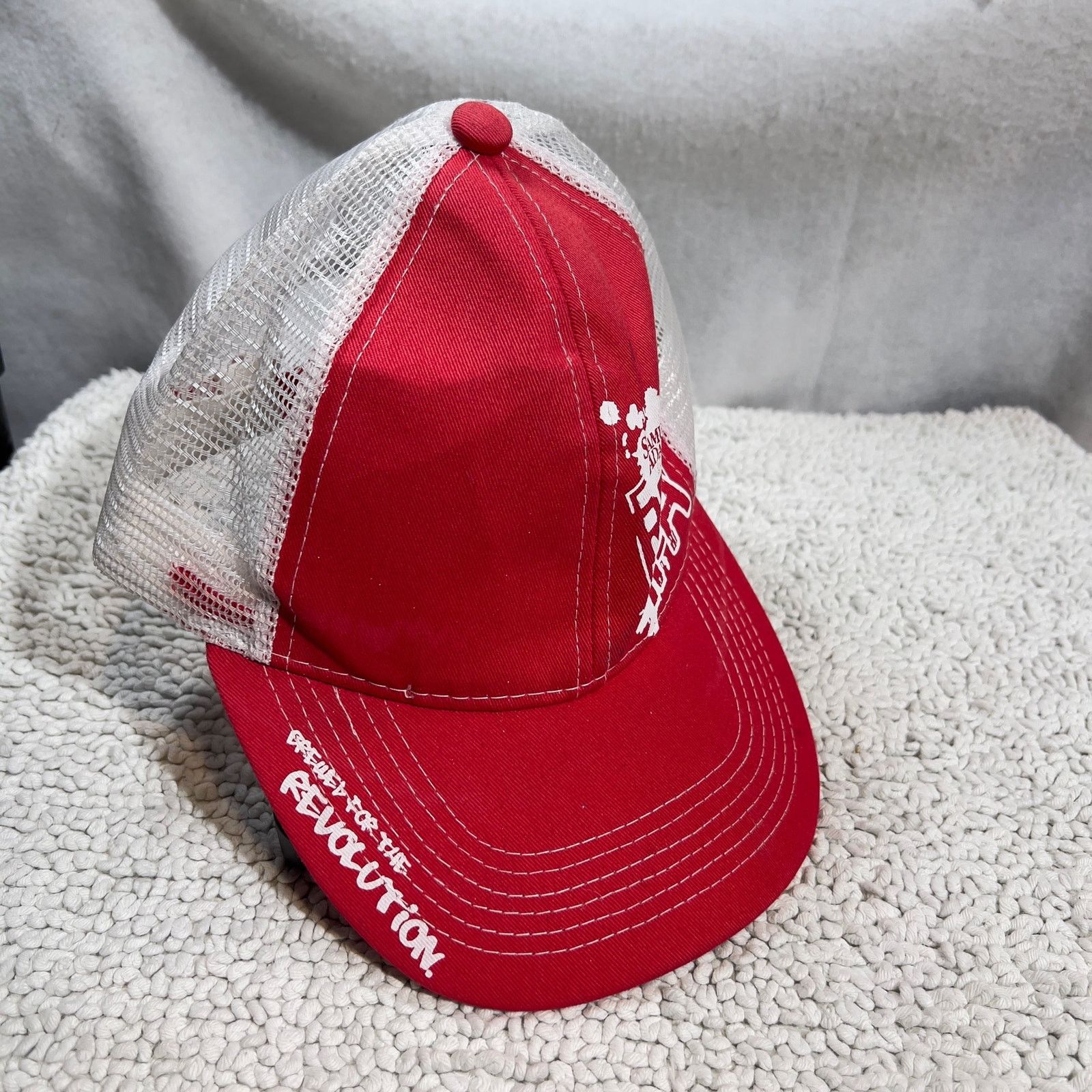 Other Samual Adams Mesh Snapback Trucker Hat Red White Logo Size ONE SIZE - 2 Thumbnail