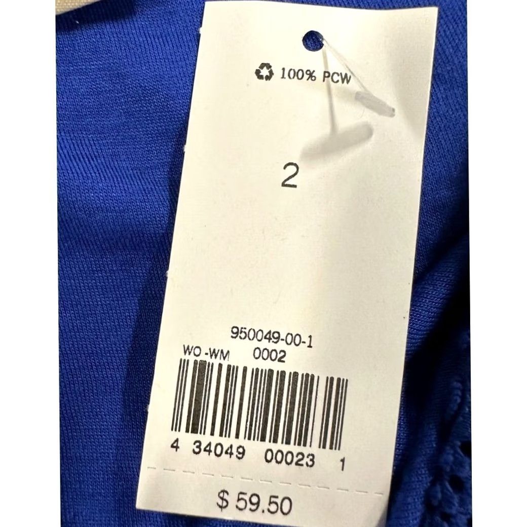 Banana Republic Banana Republic Blouse Shirt Womens 2 Blue Lace Top Stretch Casual Ladies NEW Size XS / US 0-2 / IT 36-38 - 5 Thumbnail