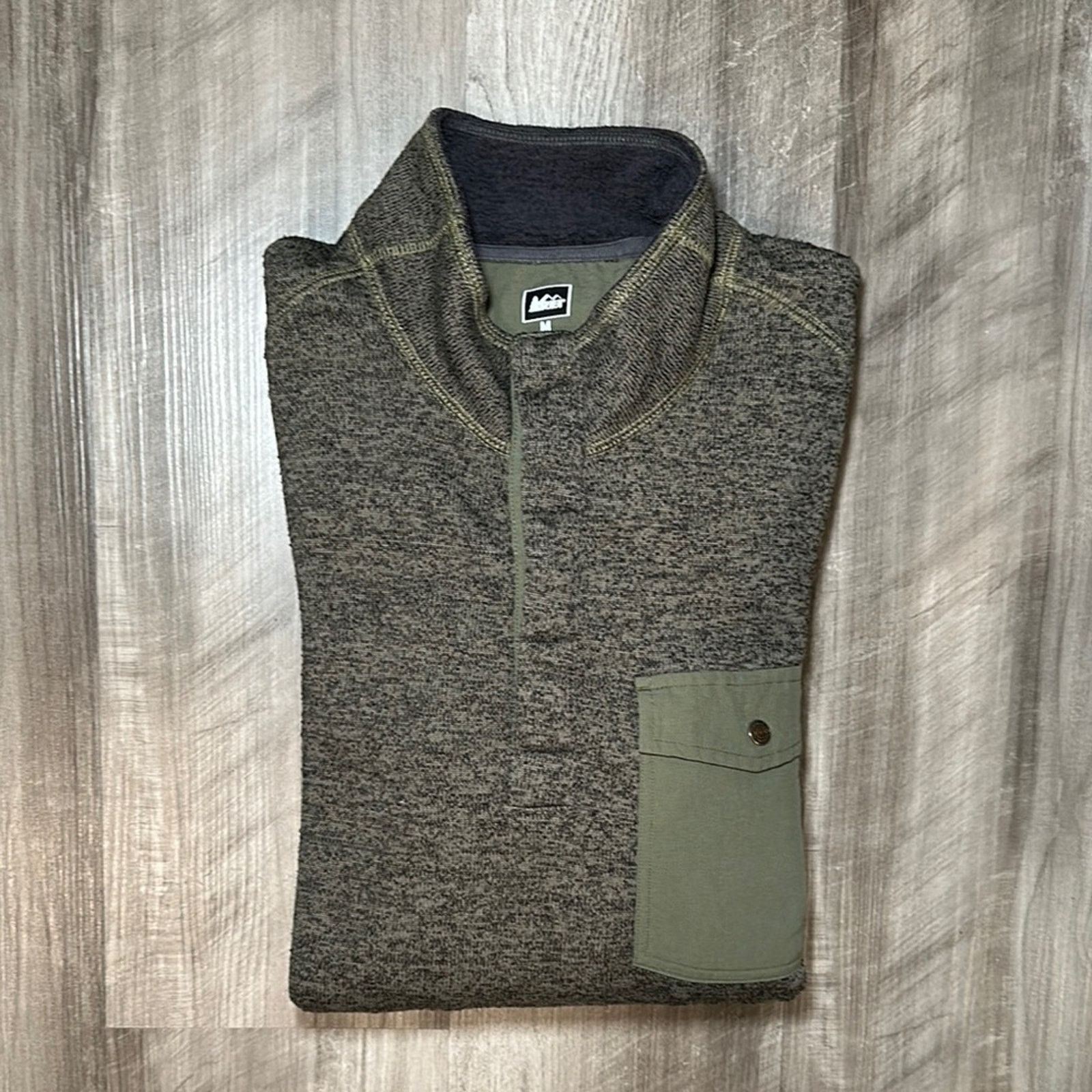 Rei REI Quarter Button Long Sleeve Fleece Pullover - Medium Size US M / EU 48-50 / 2 - 1 Thumbnail