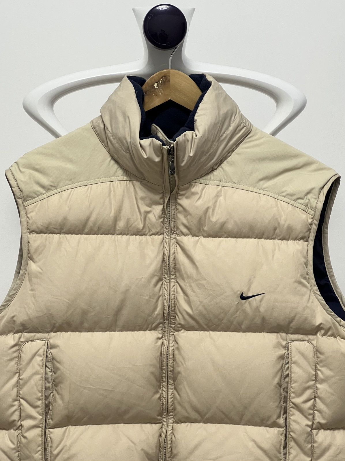 Nike × Vintage Vintage Nike Y2K Puffer Vest w/ Hood Size US M / EU 48-50 / 2 - 3 Thumbnail