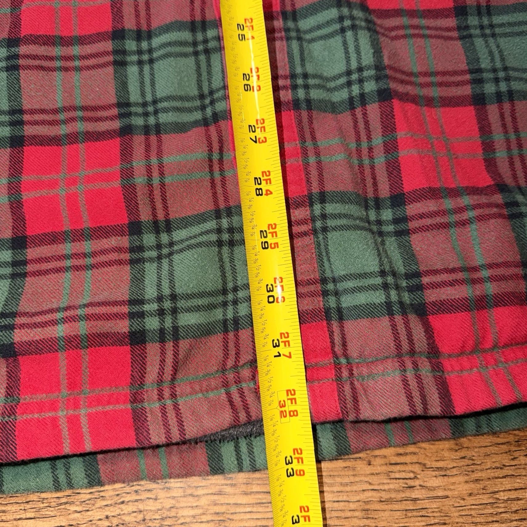 Vintage VTG L.L.Bean Lined Flannel Jacket Mens Large Tall Plaid Fleece Lined Red Green Size US L / EU 52-54 / 3 - 6 Thumbnail