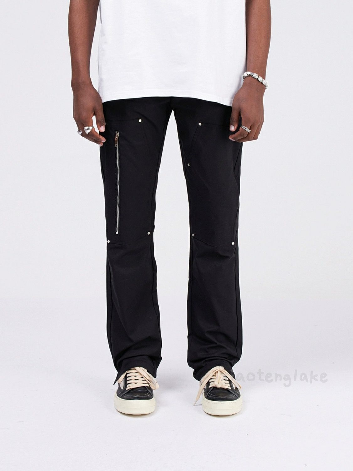 Designer × Japanese Brand × Vintage zipper utility outdoor carpenter yuppie cargo pants Size US 32 / EU 48 - 3 Thumbnail