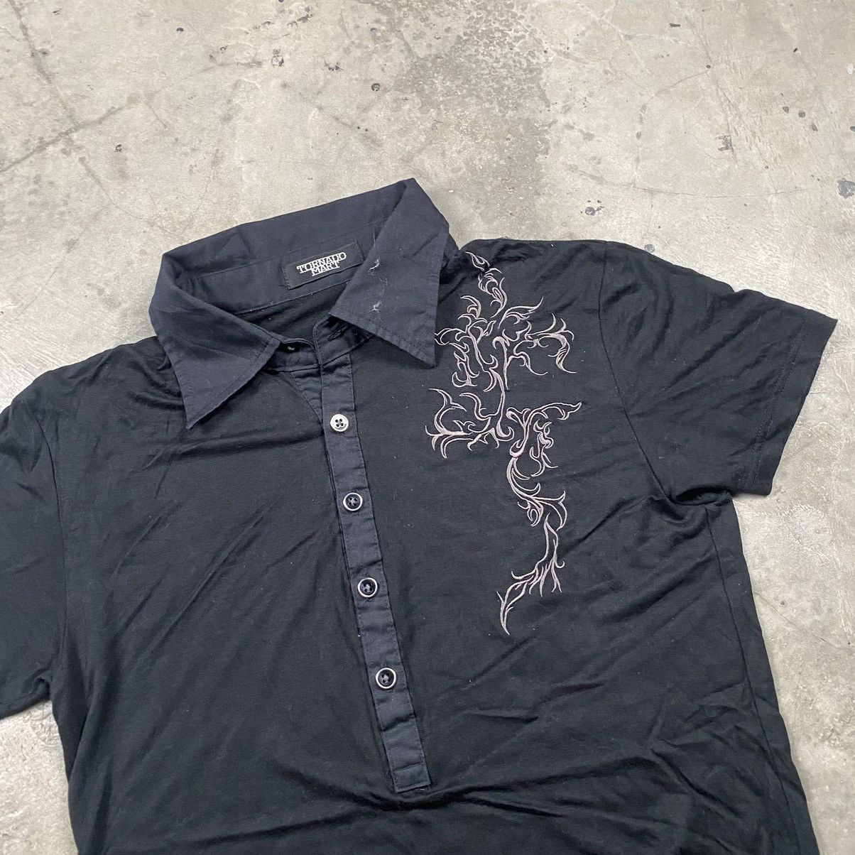 Japanese Brand × Tornado Mart Tornado Mart Sukajan Motive Slimfit Stretch Polos Size XS / US 0-2 / IT 36-38 - 2 Thumbnail
