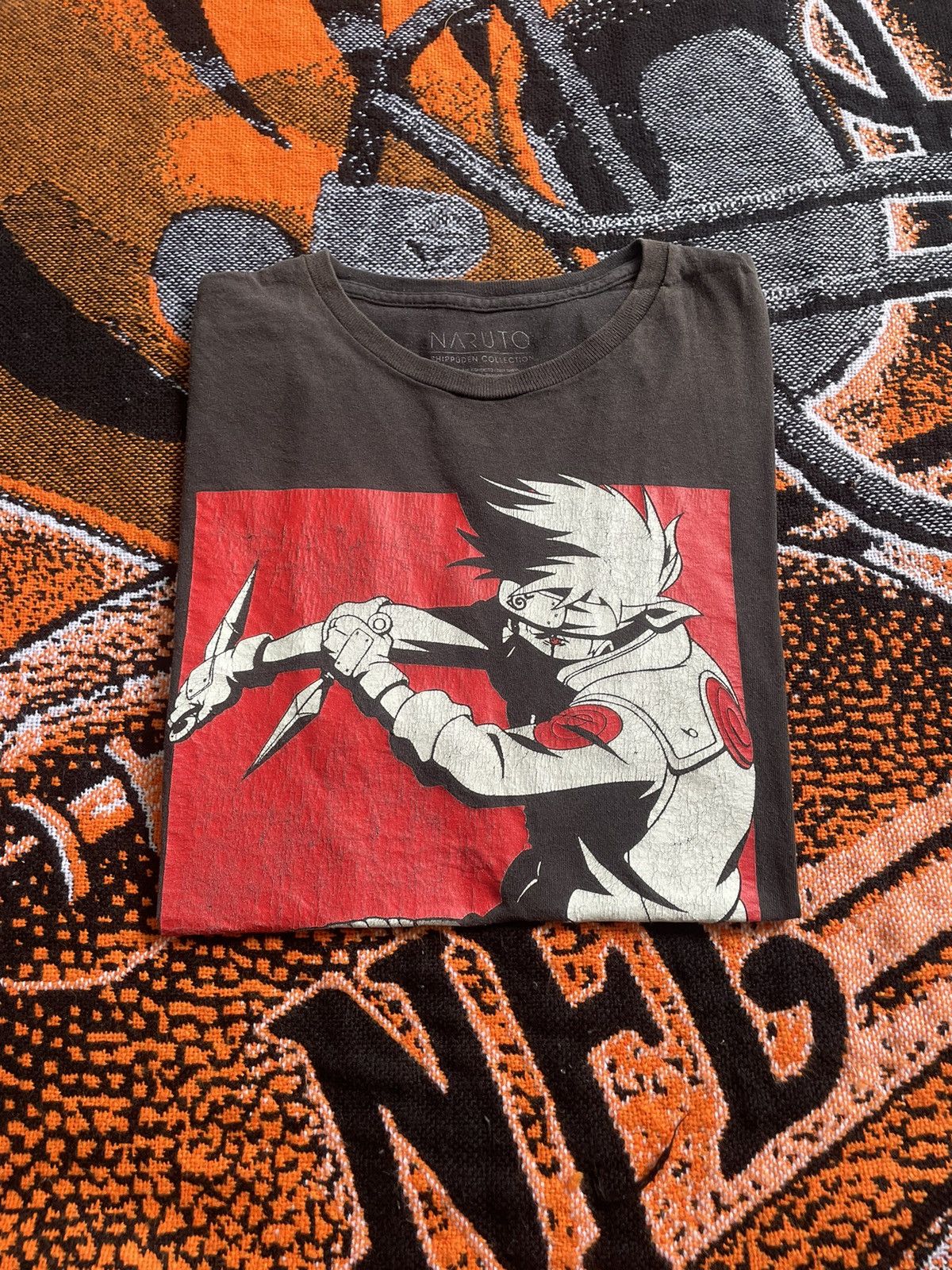 Naruto Shippuden Kakashi Black T-shirt