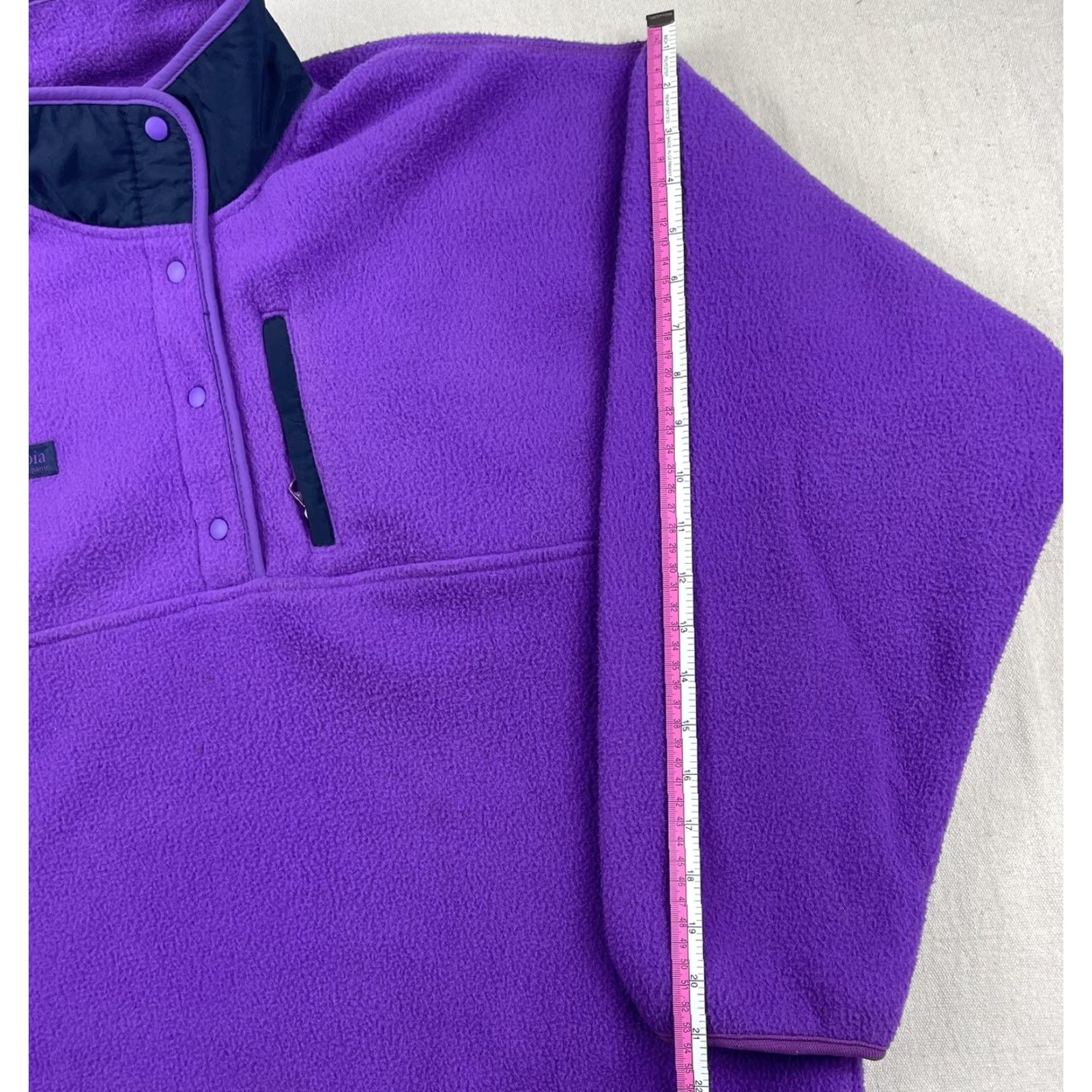 Vintage VINTAGE Columbia Sweatshirt Jacket Fleece Snap 90s Women’s Large Purple Ski USA Size L / US 10 / IT 46 - 5 Thumbnail