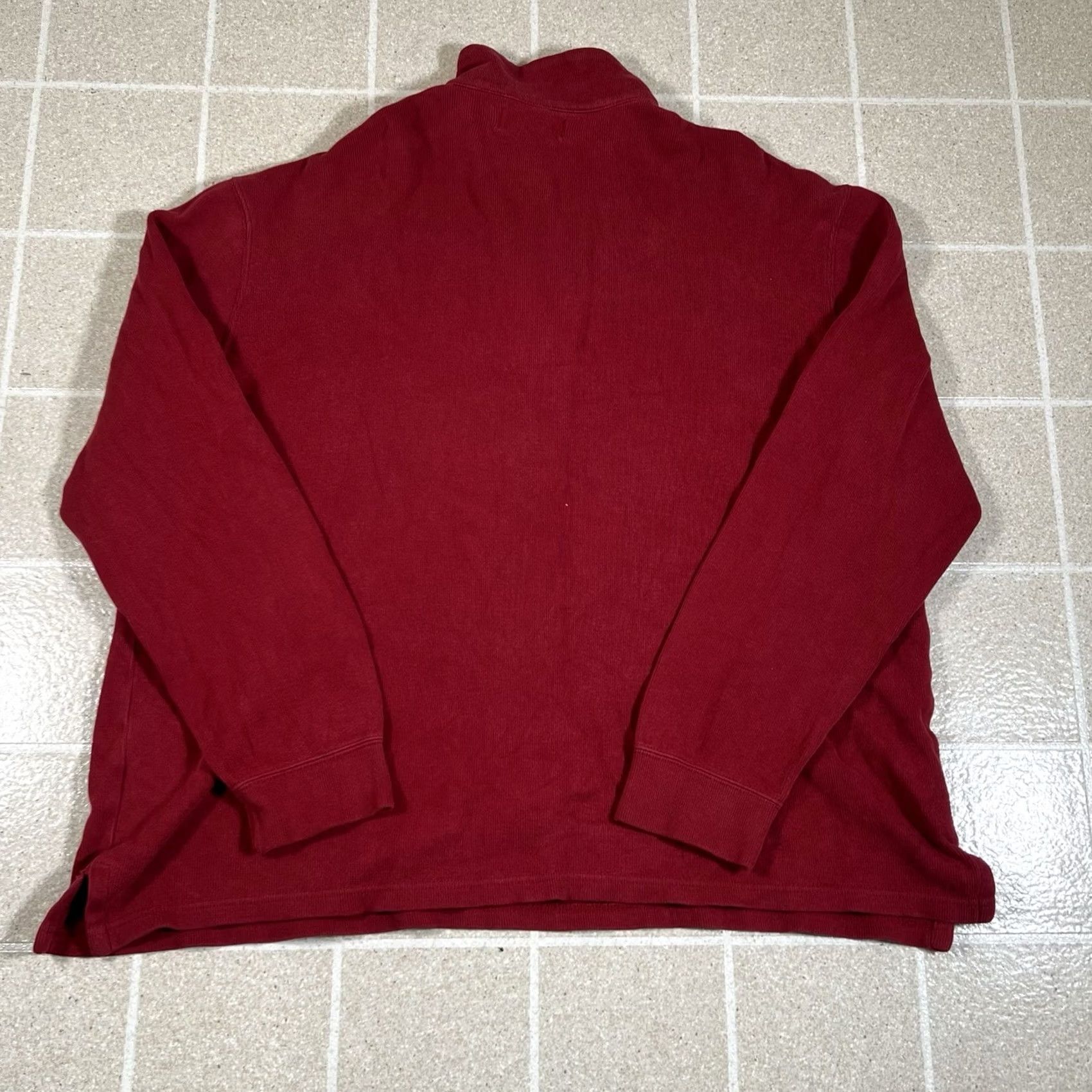 Ralph Lauren VINTAGE Ralph Lauren Polo Sweater Mens XL Red 1/4 Zip Knit Pullover Knit Pullover XL Red Mens Size US XL / EU 56 / 4 - 3 Thumbnail