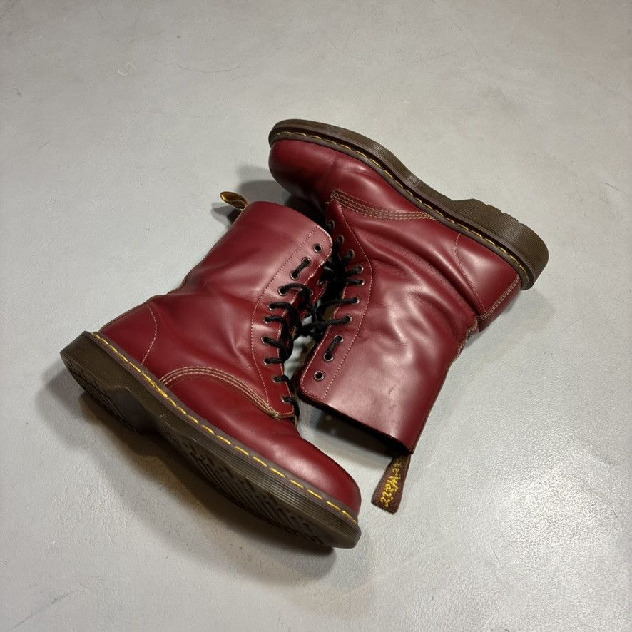 Dr. Martens Vintage Dr. Martens 1490 Made in England Cherry Red Boots Size US 9 / EU 42 - 8 Thumbnail