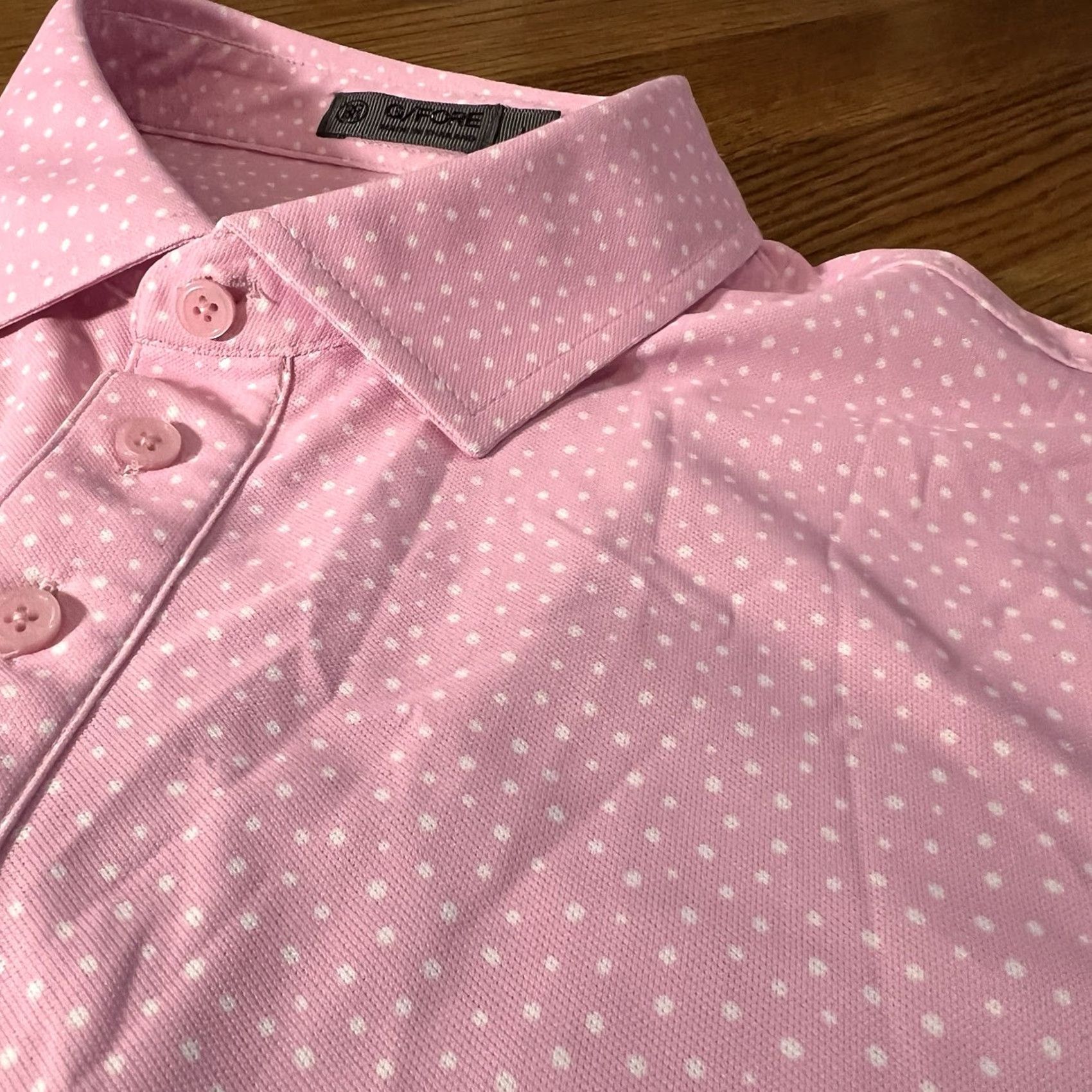 G/FORE G/Fore Polo Shirt Pink With Polka Dots Logo Short Sleeve Regular Size L Men's Size US L / EU 52-54 / 3 - 2 Thumbnail