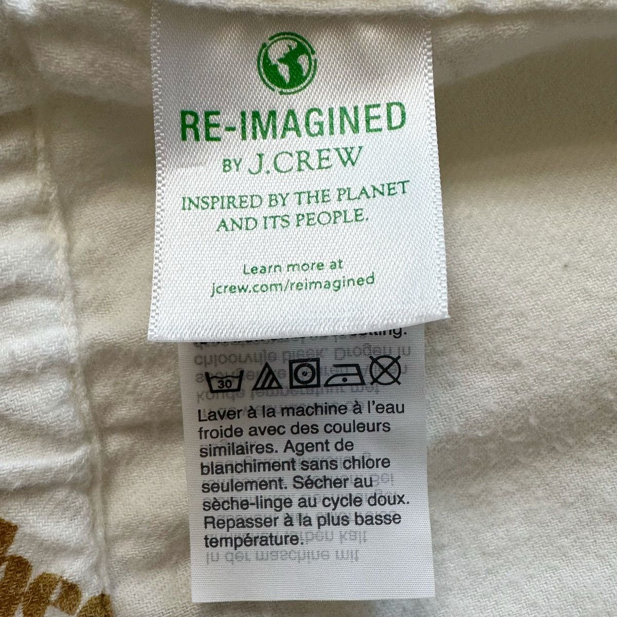J.Crew J. Crew White “Cheers” Printed Flannel Pajama Pants Size 31" - 9 Thumbnail