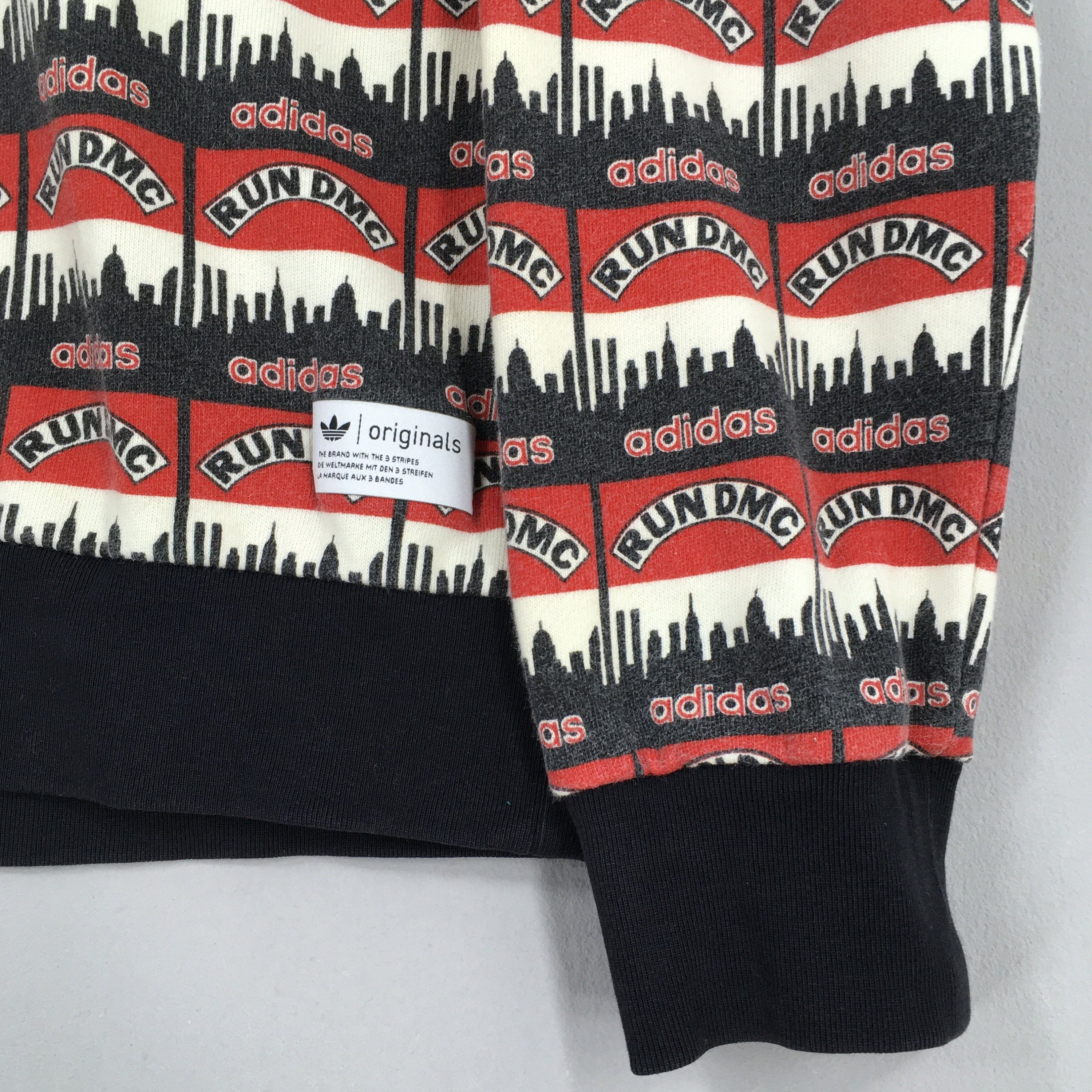 Adidas × RUN DMC Vintage Adidas Run DMC Stripes Overpinted Sweater Small Size US S / EU 44-46 / 1 - 4 Thumbnail