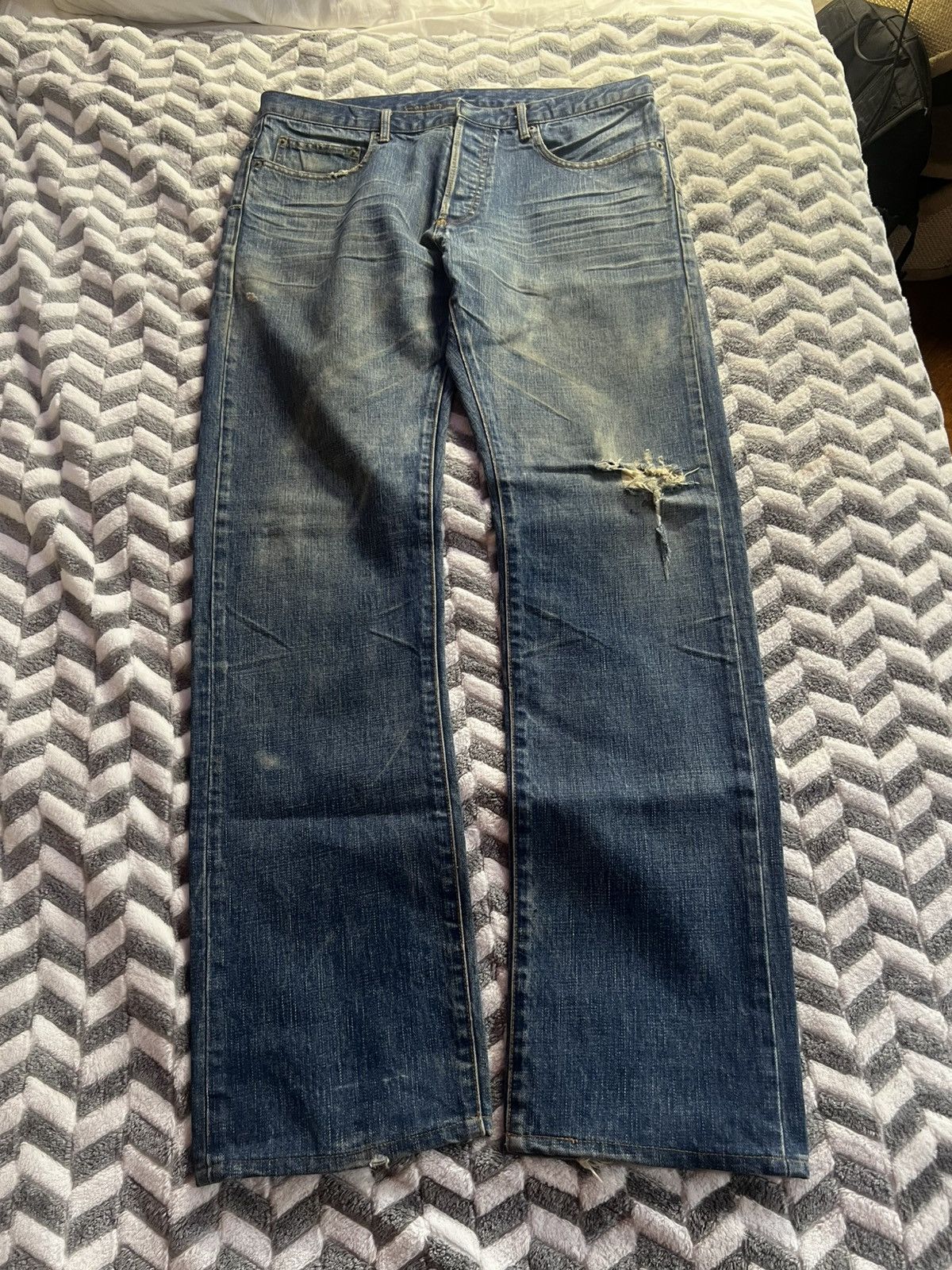 Dior × Hedi Slimane Dior Homme SS03 Claw Mark Jeans | Grailed
