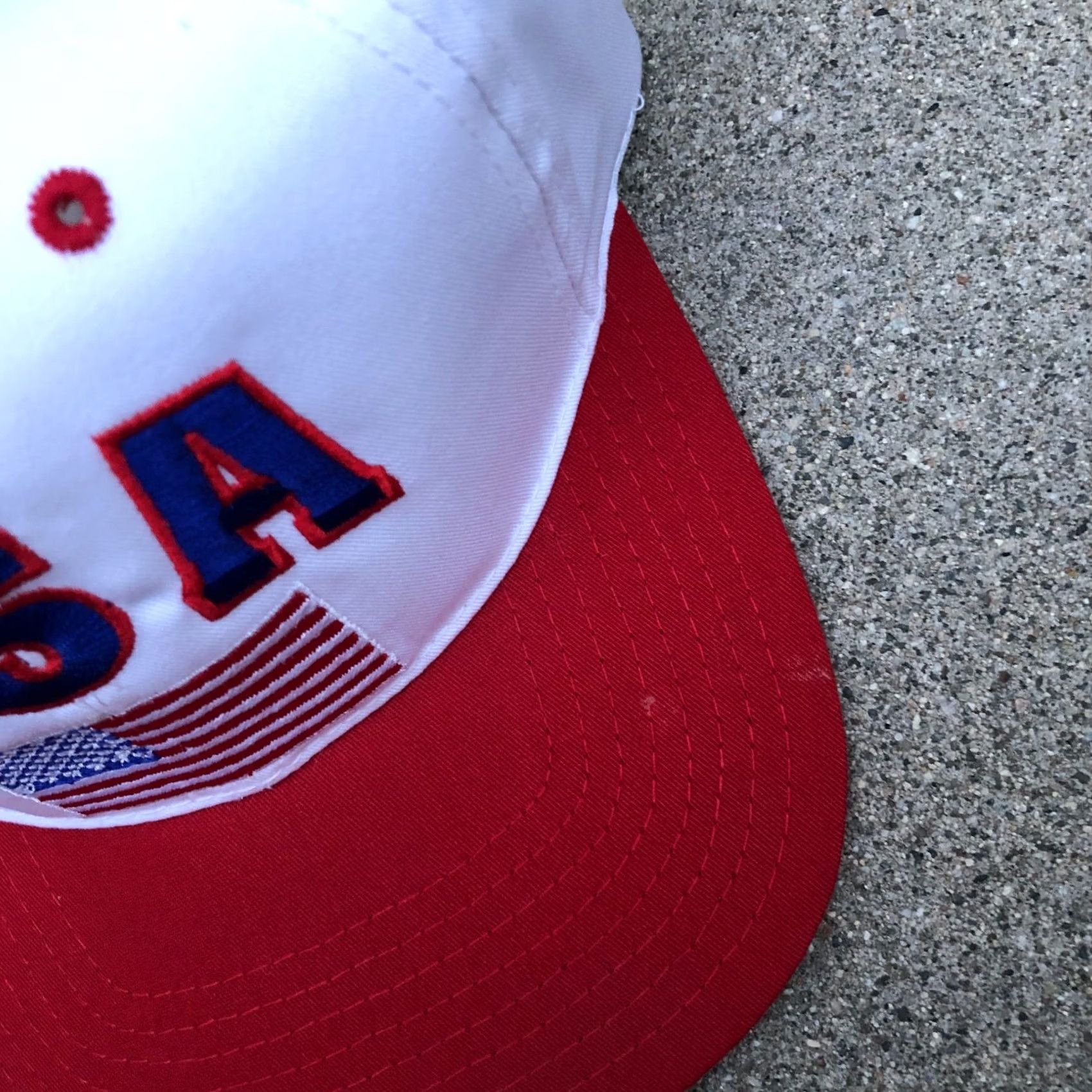 Vintage VINTAGE Headmaster Team USA Flag Snapback Hat Men One Size Adjustable Cap Size ONE SIZE - 7 Thumbnail