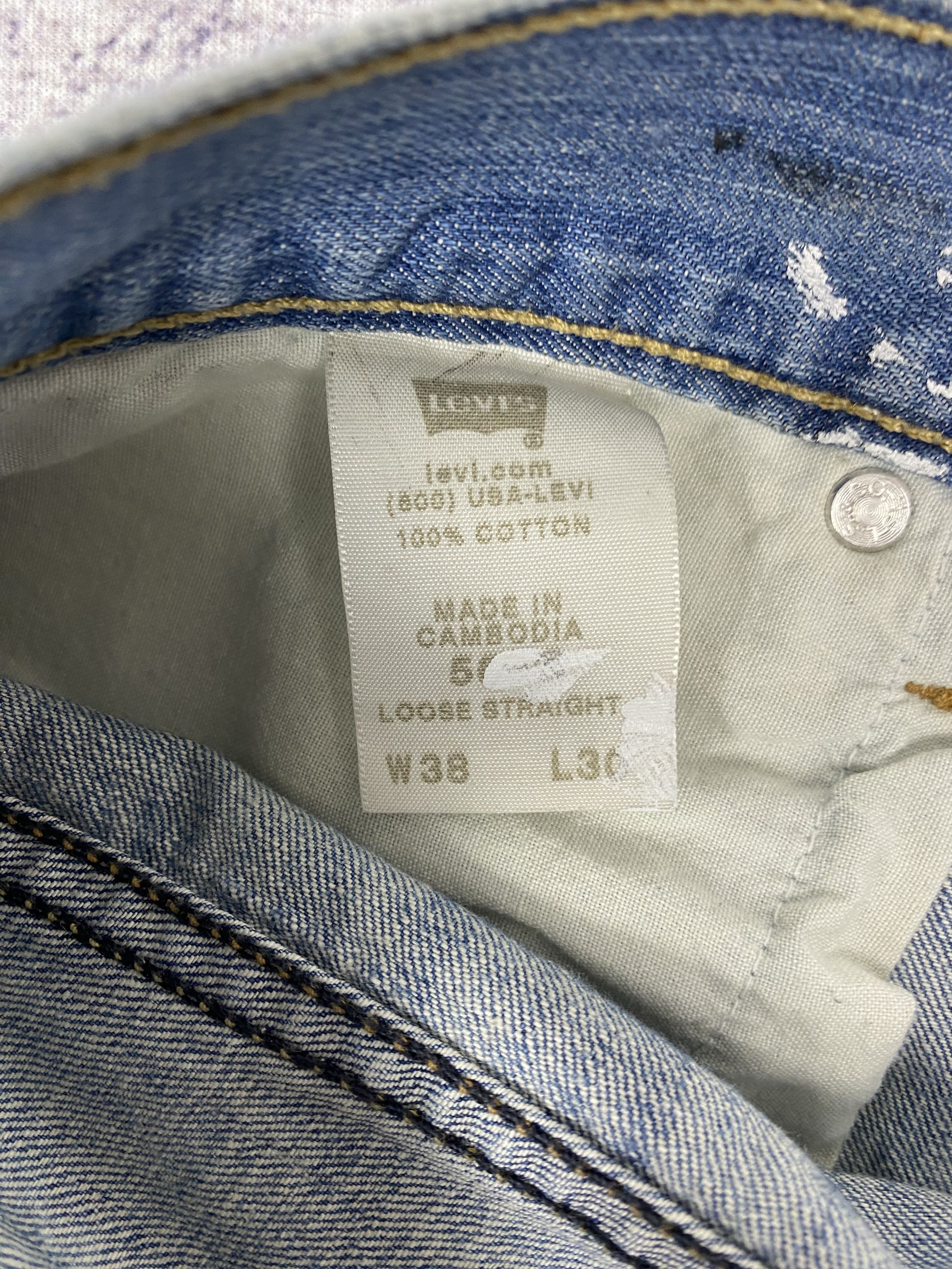 Vintage Vintage Levi's 569 Loose Straight Light Blue Denim PT0480 Size US 38 / EU 54 - 15 Thumbnail