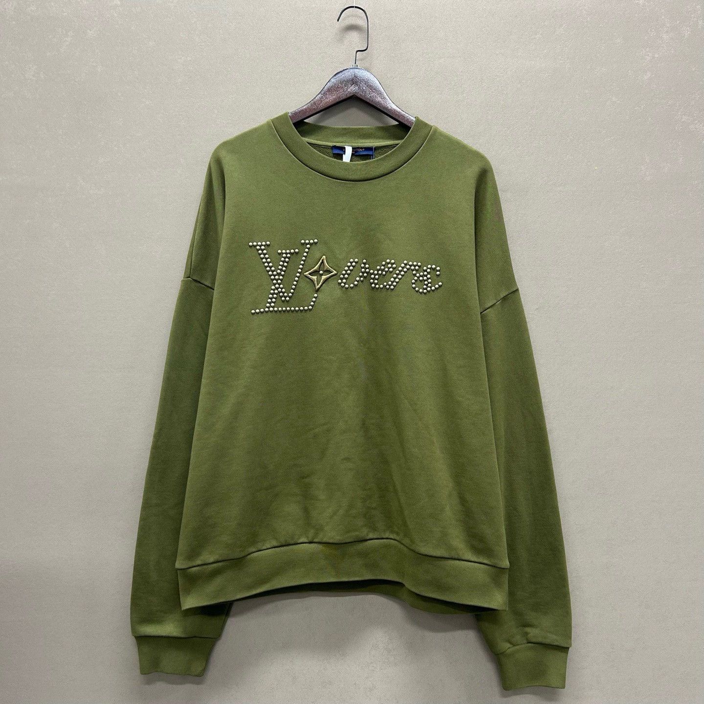 Louis Vuitton LV Collab Green Sweatshirt with Logo Design Size US XL / EU 56 / 4 - 1 Thumbnail