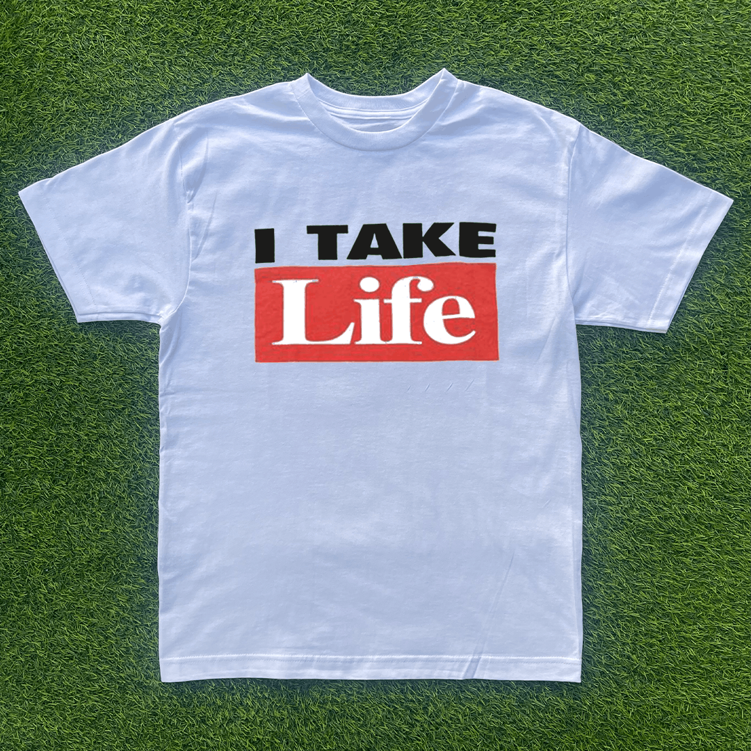 Vintage I TAKE LIFE TSHIRT Size US XL / EU 56 / 4 - 1 Preview