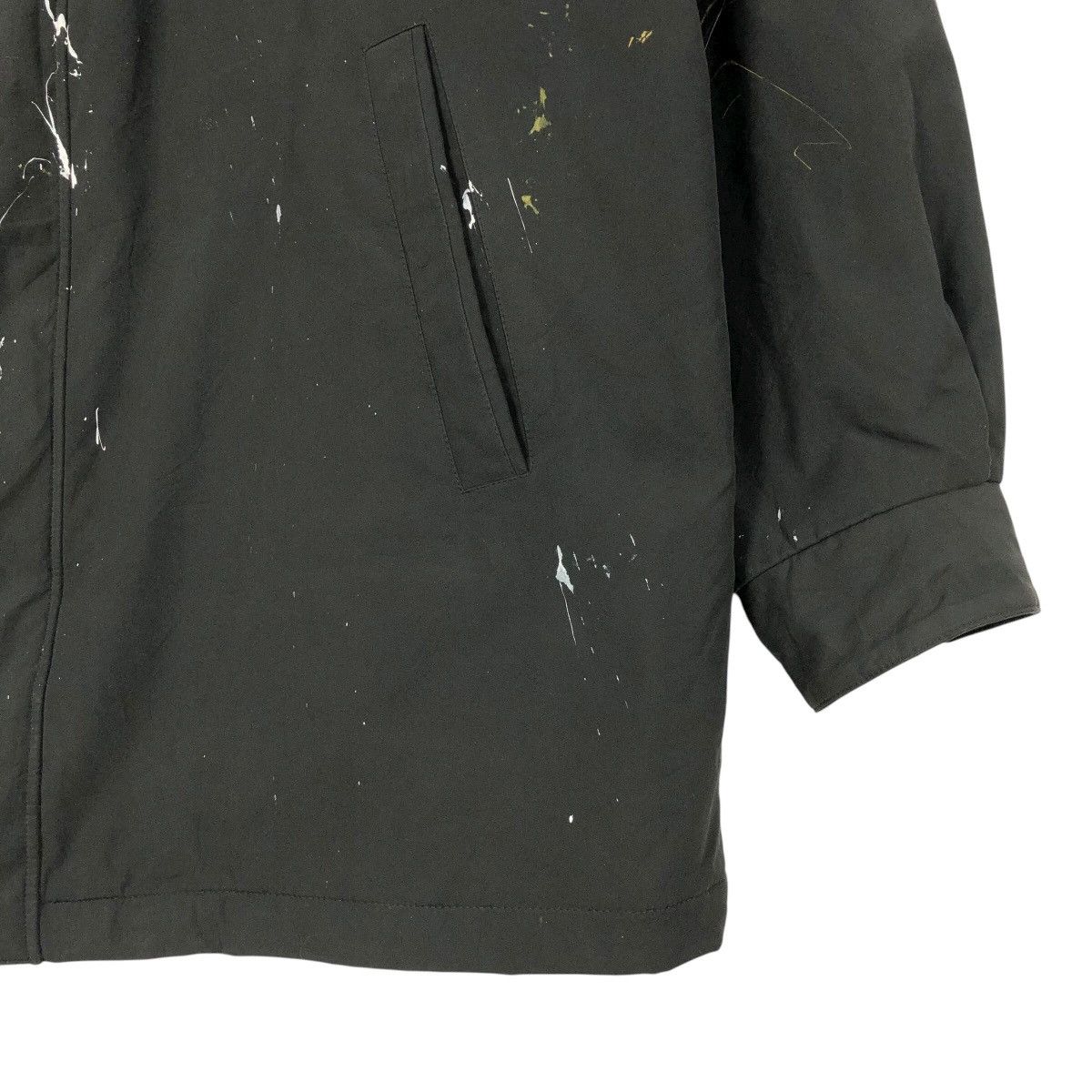 Yves Saint Laurent Yves Saint Laurent Pour Homme Big Logo Paint Splatter Parka Size US L / EU 52-54 / 3 - 6 Thumbnail