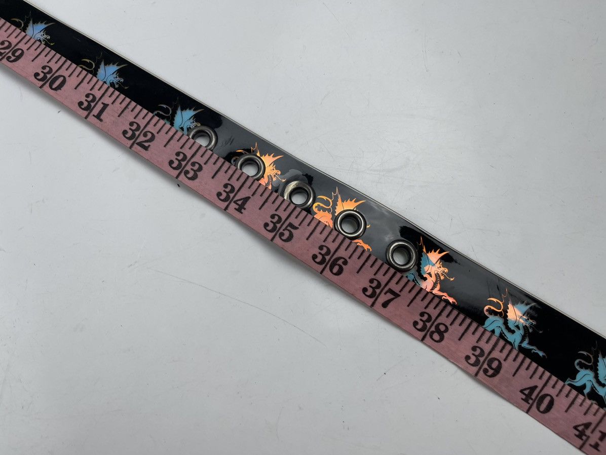 Japanese Brand rare designs dragon stripe pvc belt tc3 Size 36 - 7 Thumbnail