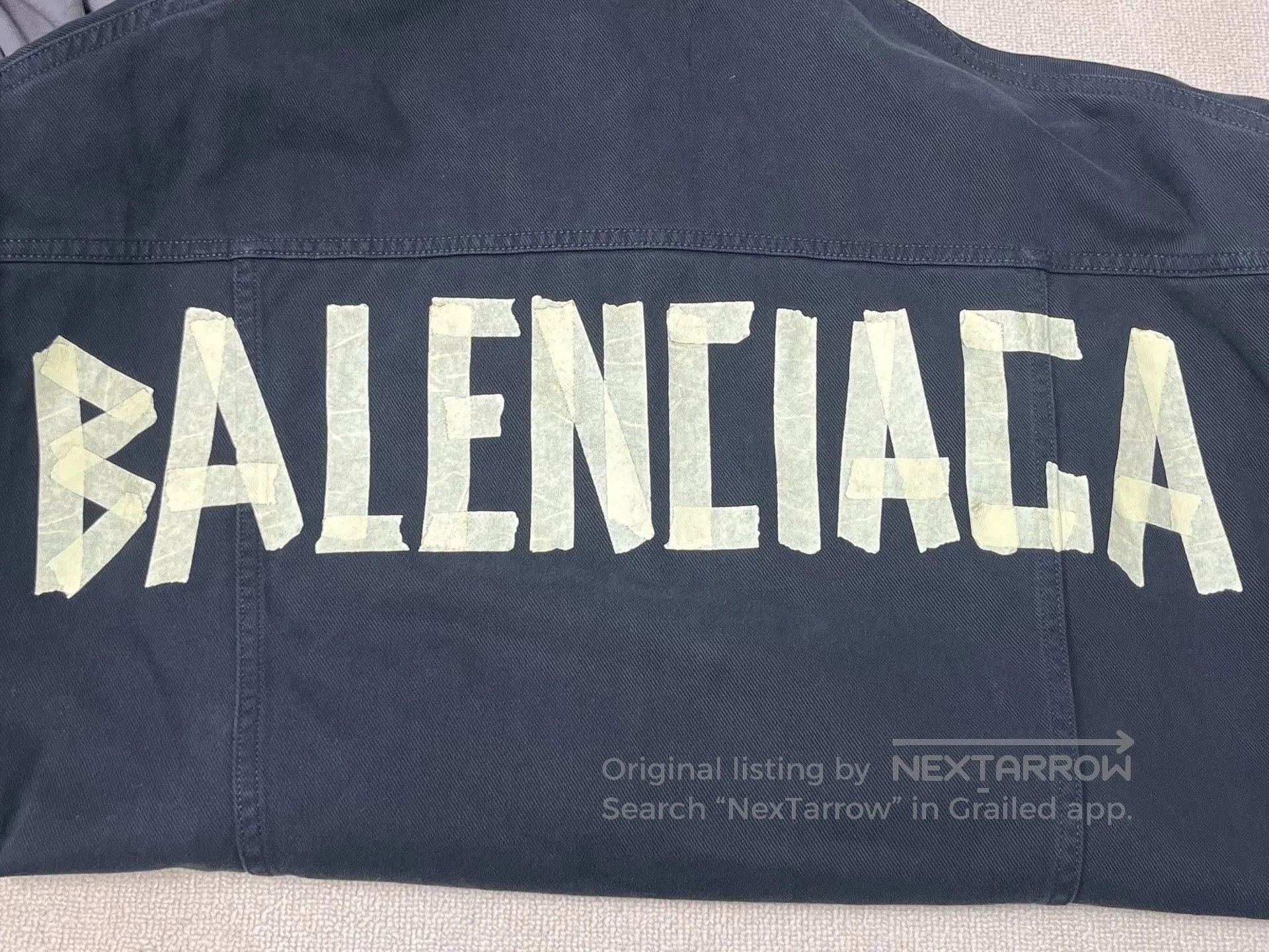 Balenciaga Balenciaga Logo Print Oversized Denim Jacket. Size US M / EU 48-50 / 2 - 3 Thumbnail