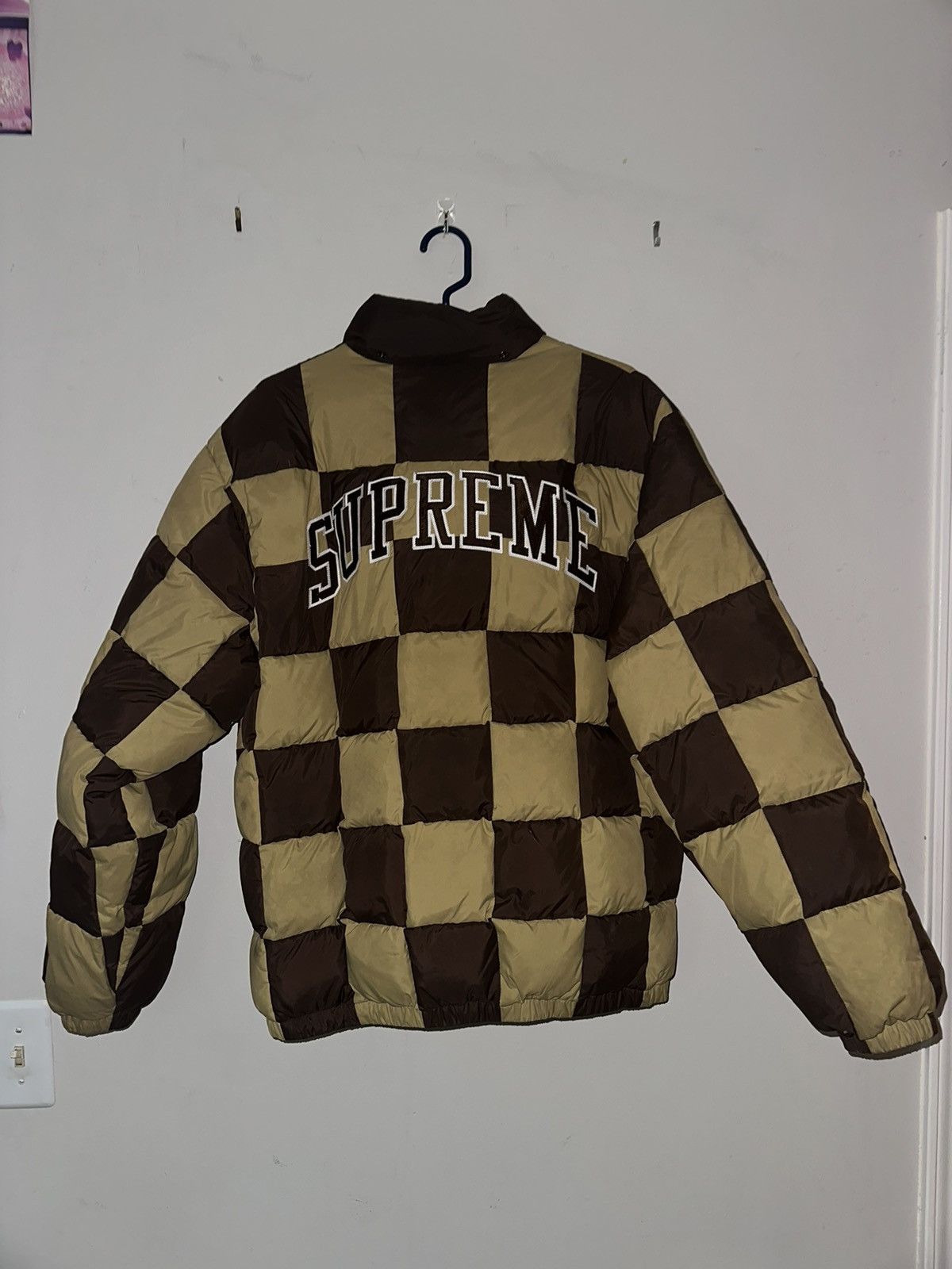 Supreme Supreme FW19 Checkerboard Puffy Jacket | Grailed