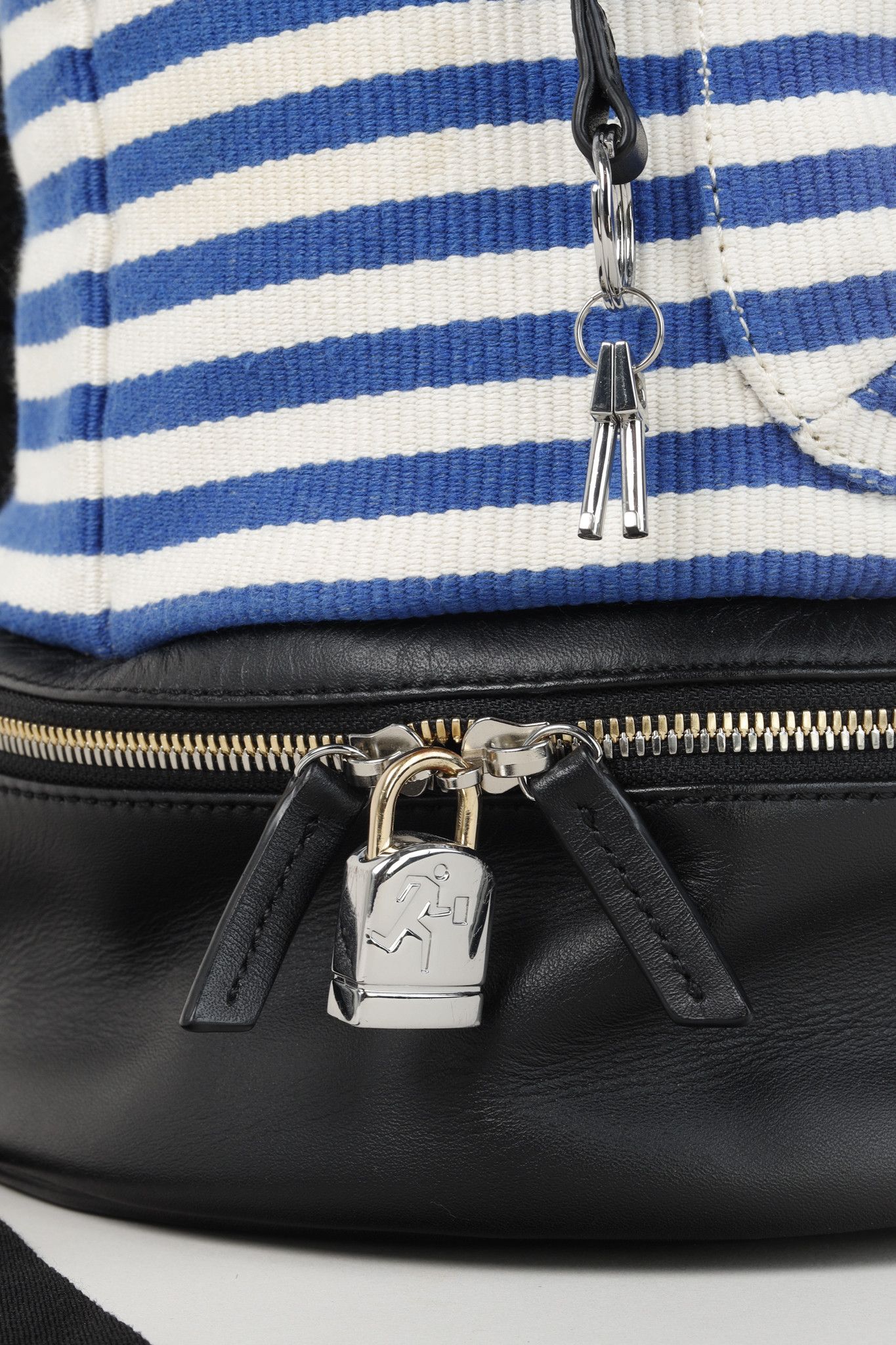 WANT Les Essentiels Want Les Essentiels Blue and White Striped Backpack Size ONE SIZE - 10 Thumbnail
