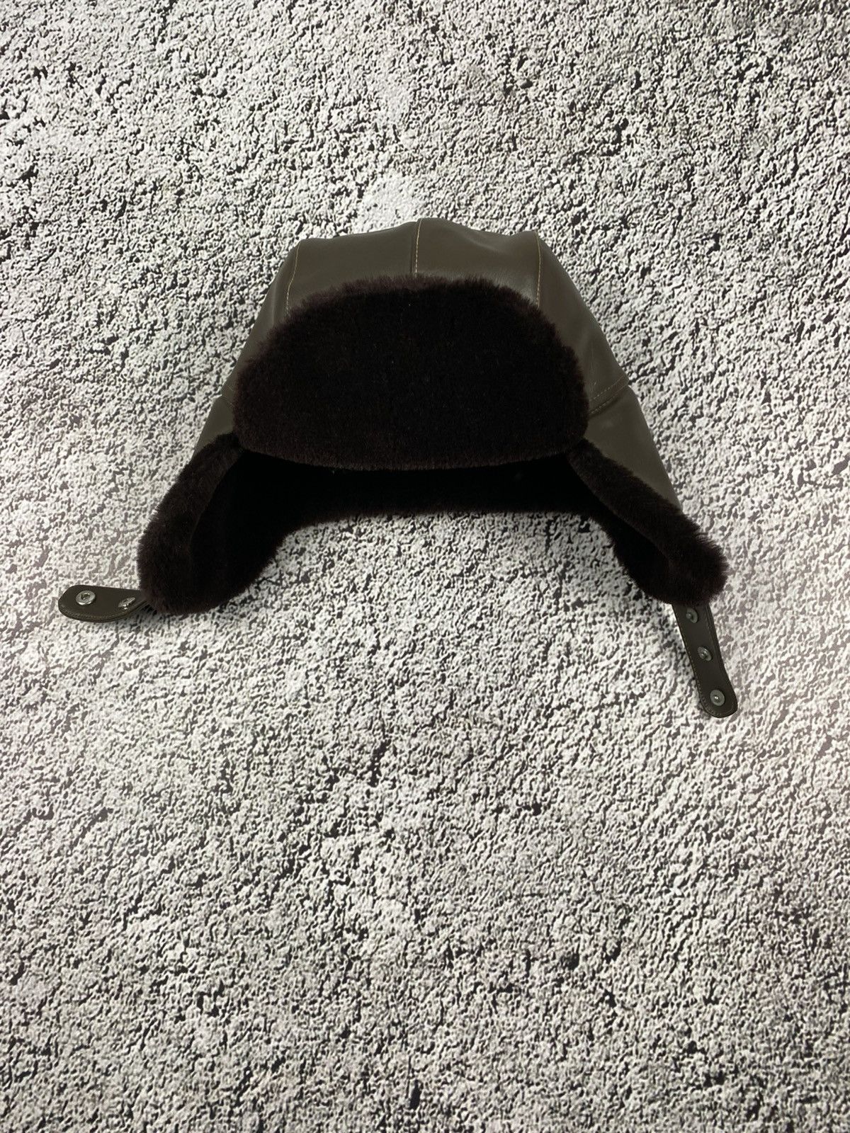 Japanese Brand Vintage Y2K faux leather aviator Ushanka hat streetwear Size ONE SIZE - 4 Thumbnail