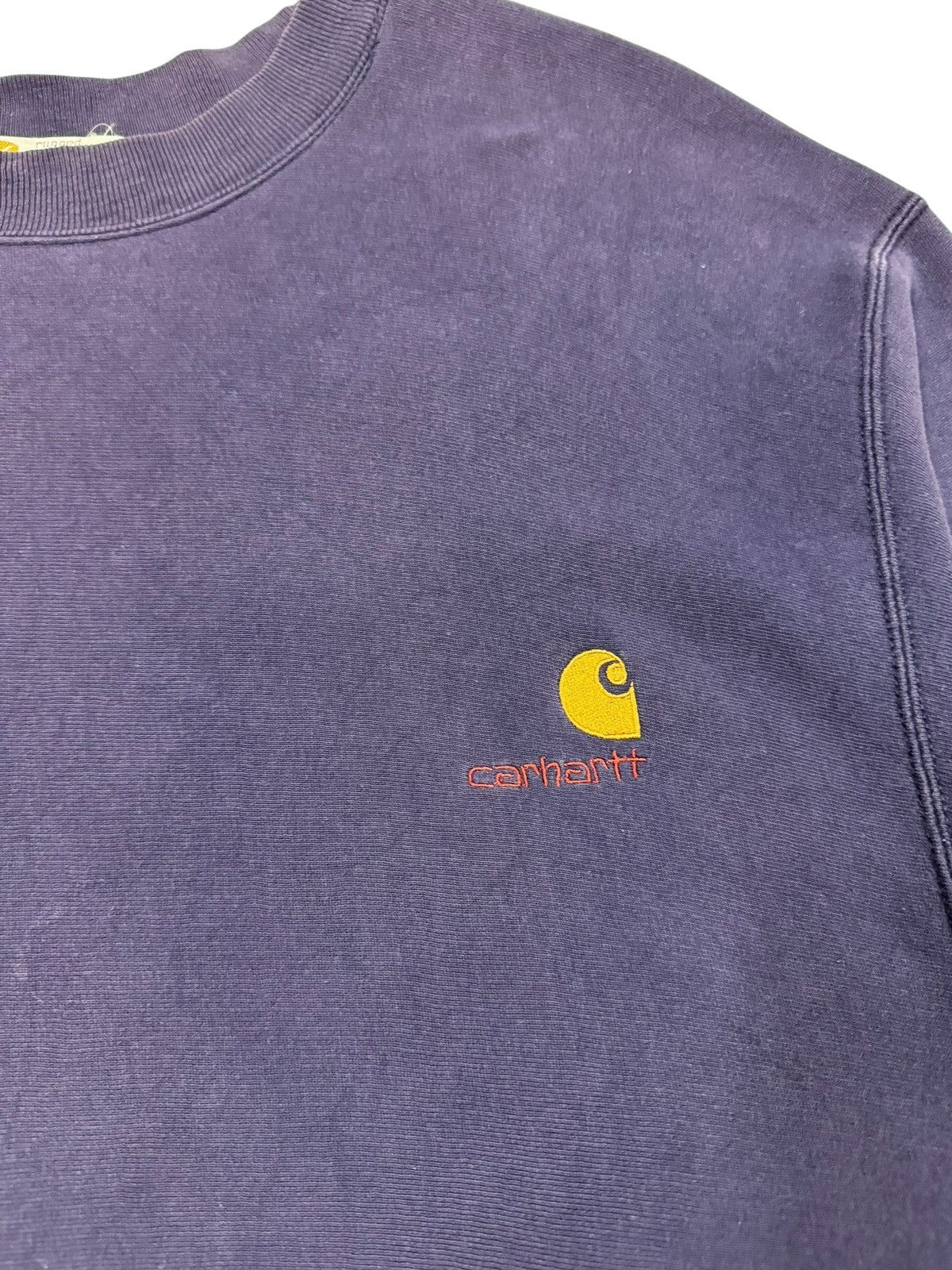 Carhartt × Vintage Vtg🔥Carhartt Reverse Weave Navy Blue Pullover Sunfaded Size US L / EU 52-54 / 3 - 7 Thumbnail