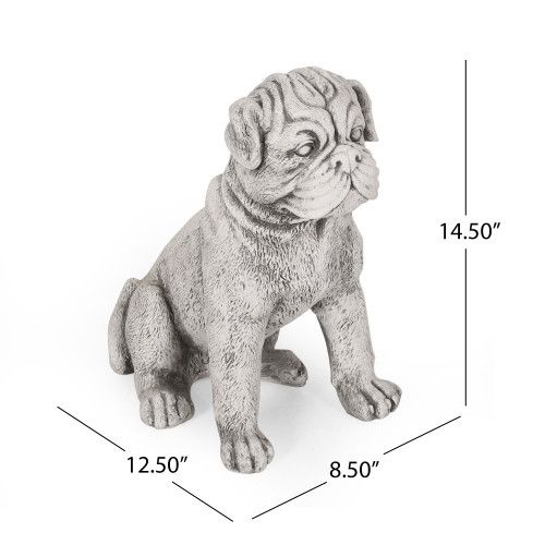 Designer × Homemade Dog Animals Weather Resistant Concrete Garden Statue Size US L / EU 52-54 / 3 - 5 Thumbnail