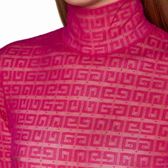 Givenchy Givenchy Fuchsia Long-sleeve Bodysuit - NEW WITH TAGS Size L / US 10 / IT 46 - 10 Thumbnail